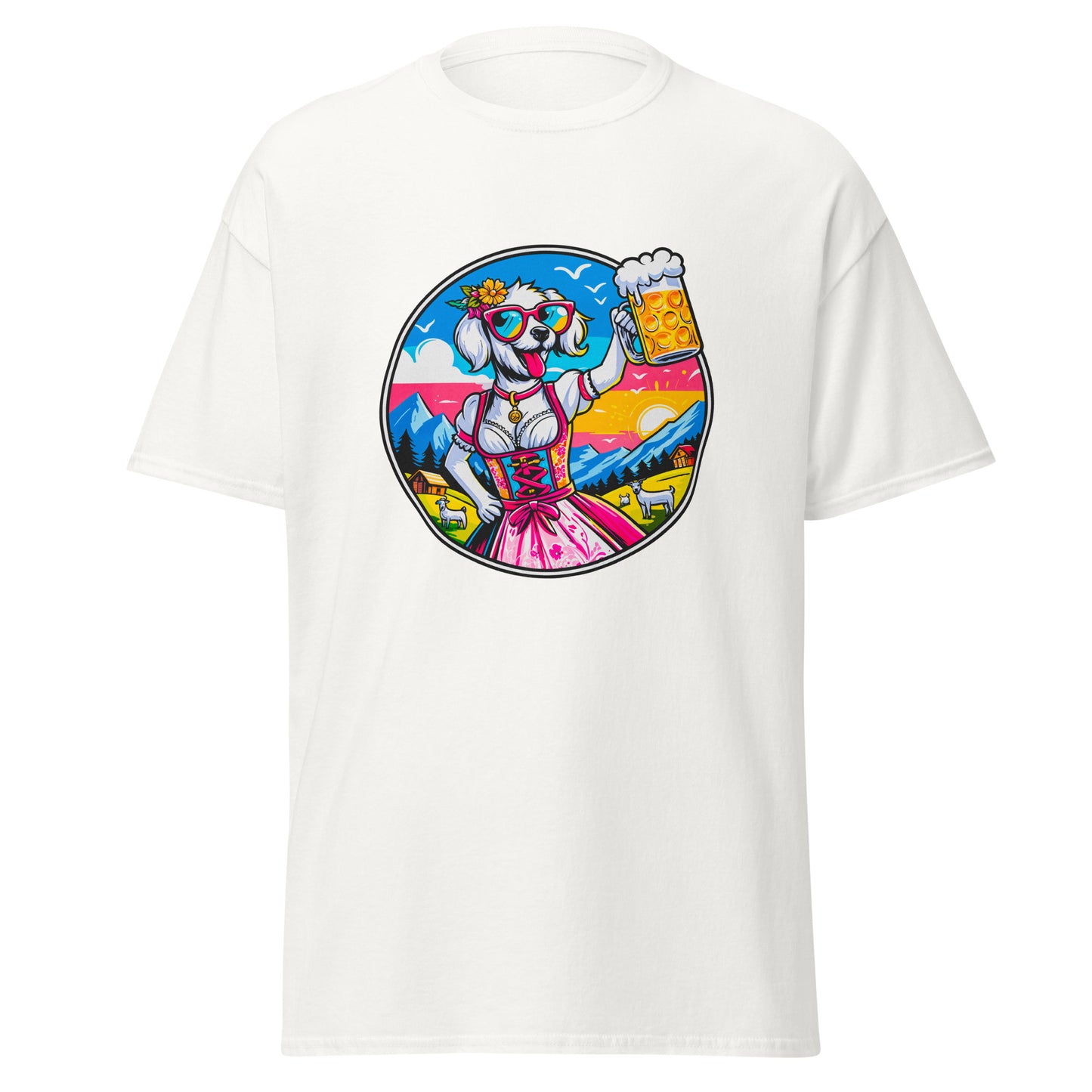 "Dogs On Vacation"-Kollektion - White Havaneser (female) - Klassisches Unisex-T-Shirt - 13 verschiedene Farben