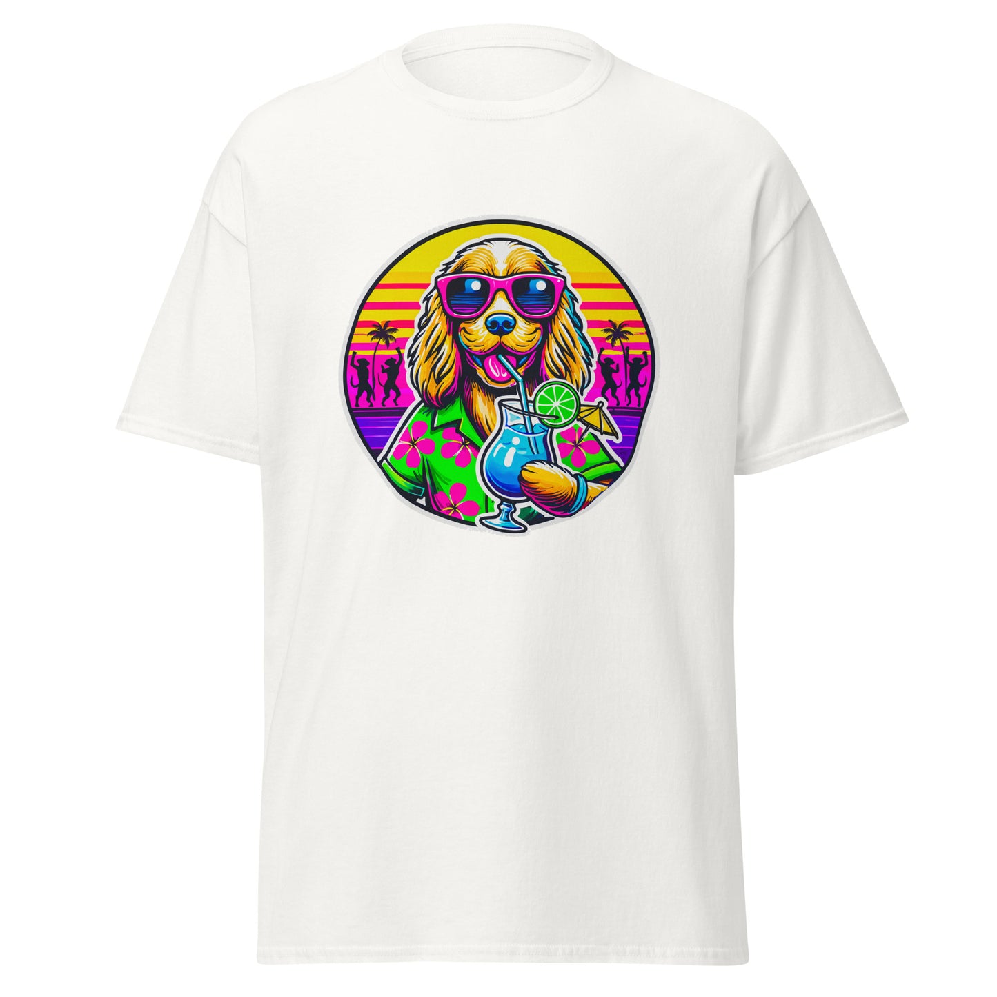 "Dogs On Vacation"-Kollektion - Cocker-Spaniel - Klassisches Unisex-T-Shirt - 13 verschiedene Farben