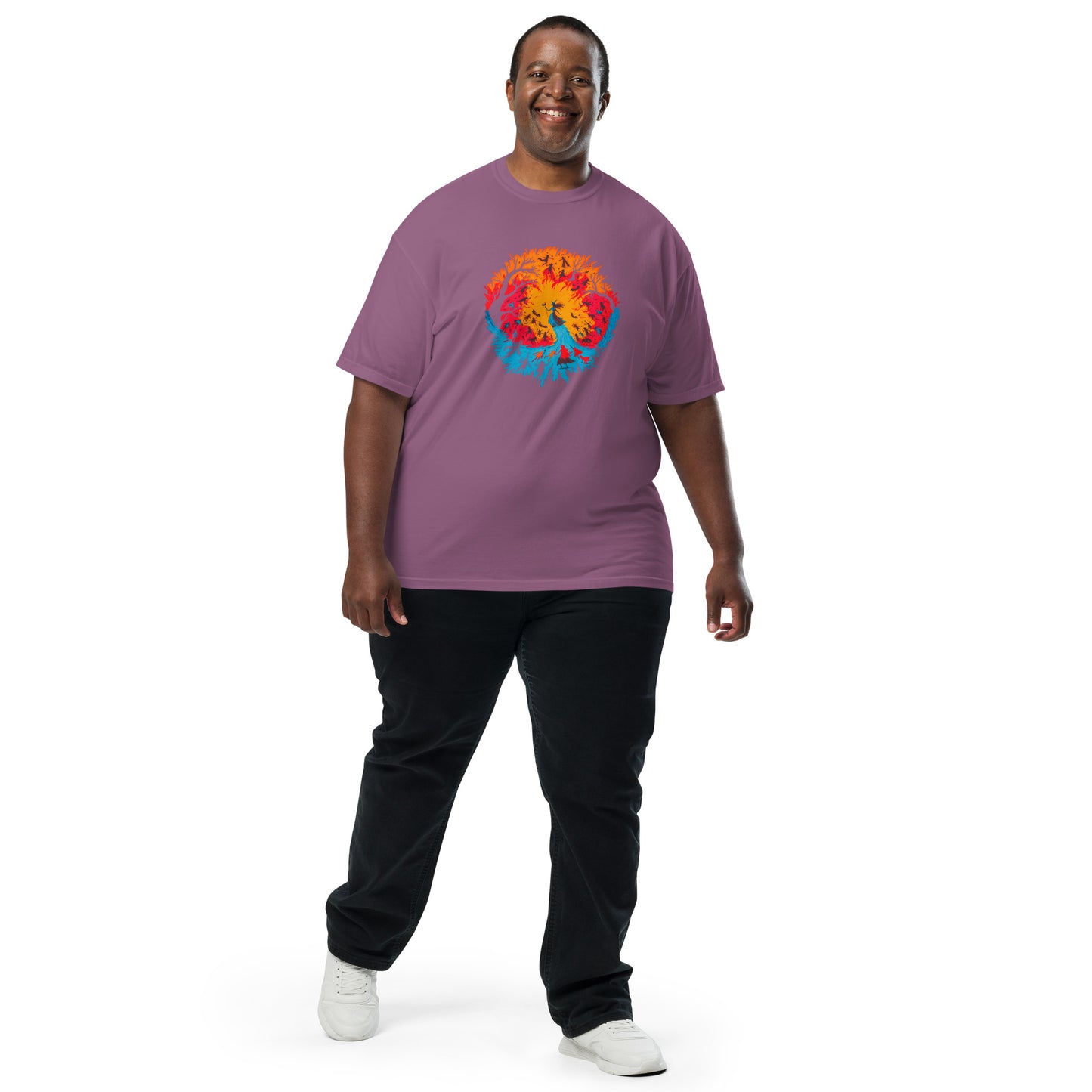 Halloween-Kollektion 2024 - No. B 1 - Schweres textilgefärbtes Unisex-T-Shirt - in 6 Farben