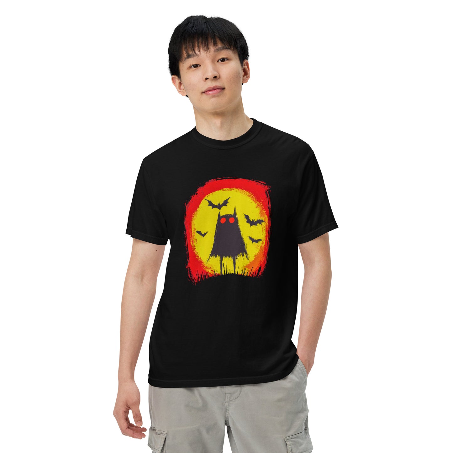 Halloween-Kollektion 2024 - No. 06 - Schweres textilgefärbtes Unisex-T-Shirt - in 3 Farben
