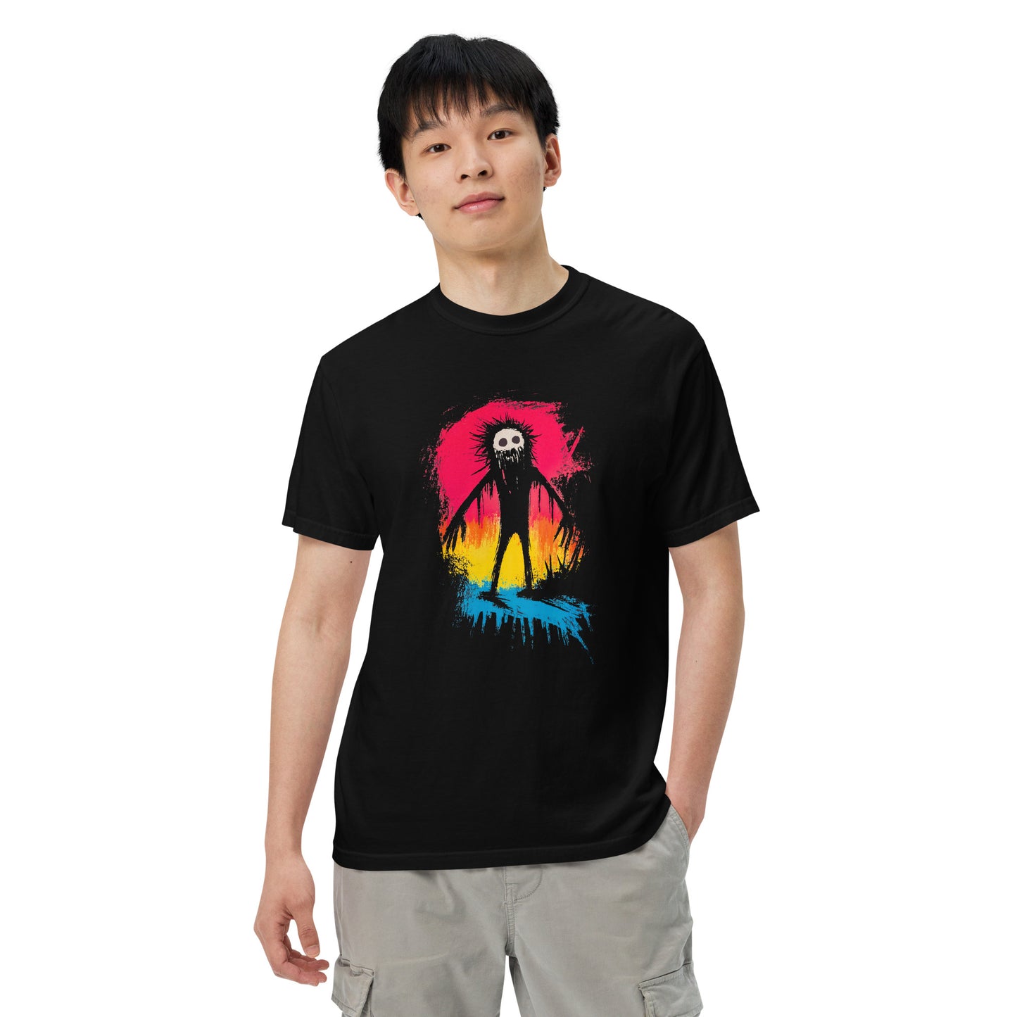 Halloween-Kollektion 2024 - No. 13 - Schweres textilgefärbtes Unisex-T-Shirt - in 3 Farben
