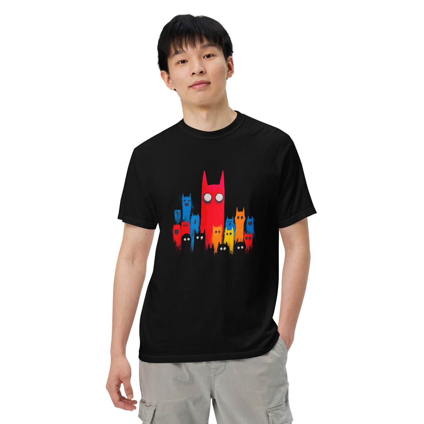 Halloween-Kollektion 2024 - No. 17 - Schweres textilgefärbtes Unisex-T-Shirt - in 3 Farben