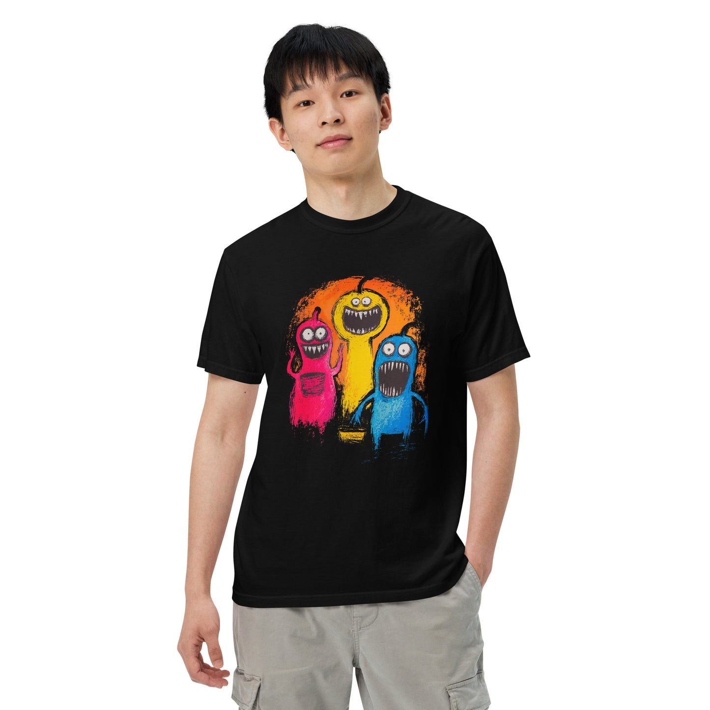 Halloween-Kollektion 2024 - No. 20 - Schweres textilgefärbtes Unisex-T-Shirt - in 3 Farben