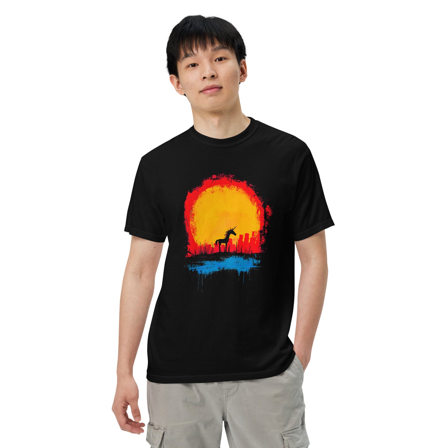 Halloween-Kollektion 2024 - No. 30 - Schweres textilgefärbtes Unisex-T-Shirt - in 3 Farben