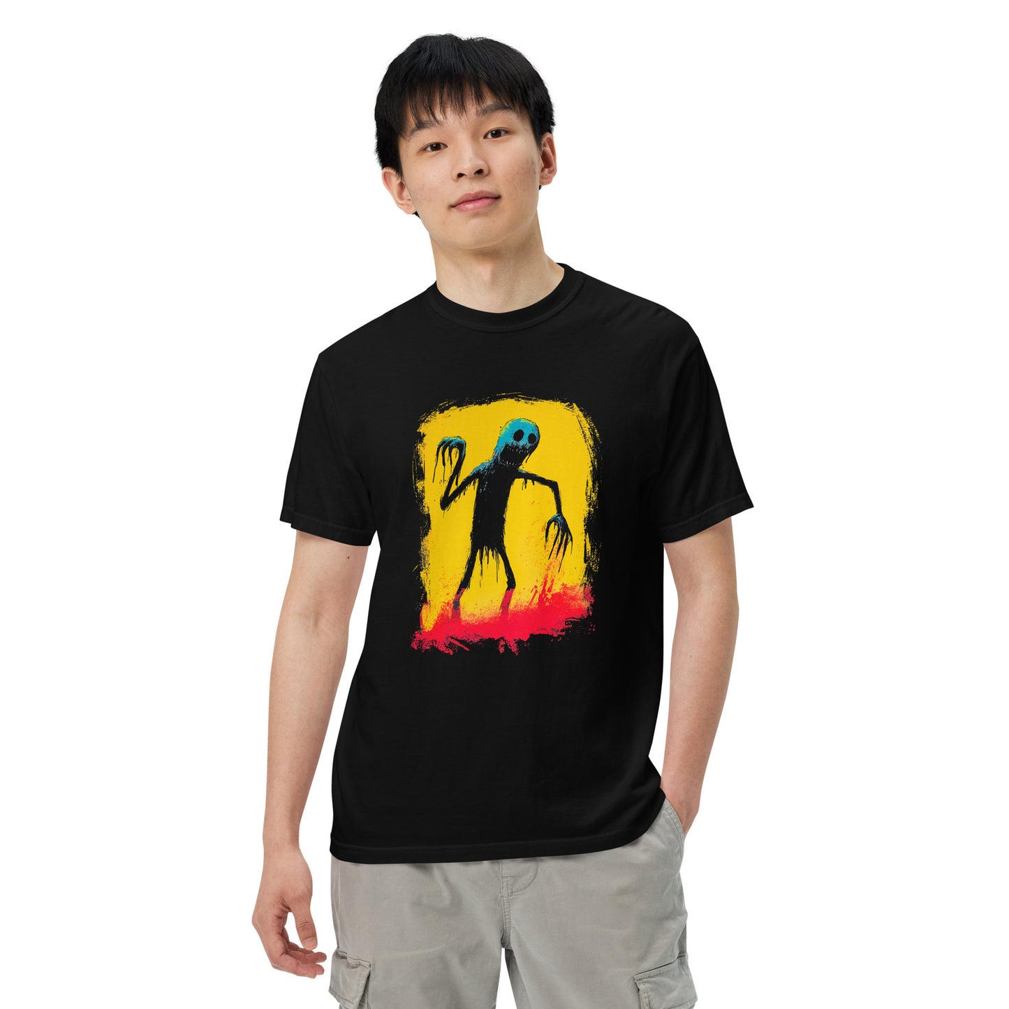 Halloween-Kollektion 2024 - No. 32 - Schweres textilgefärbtes Unisex-T-Shirt - in 3 Farben