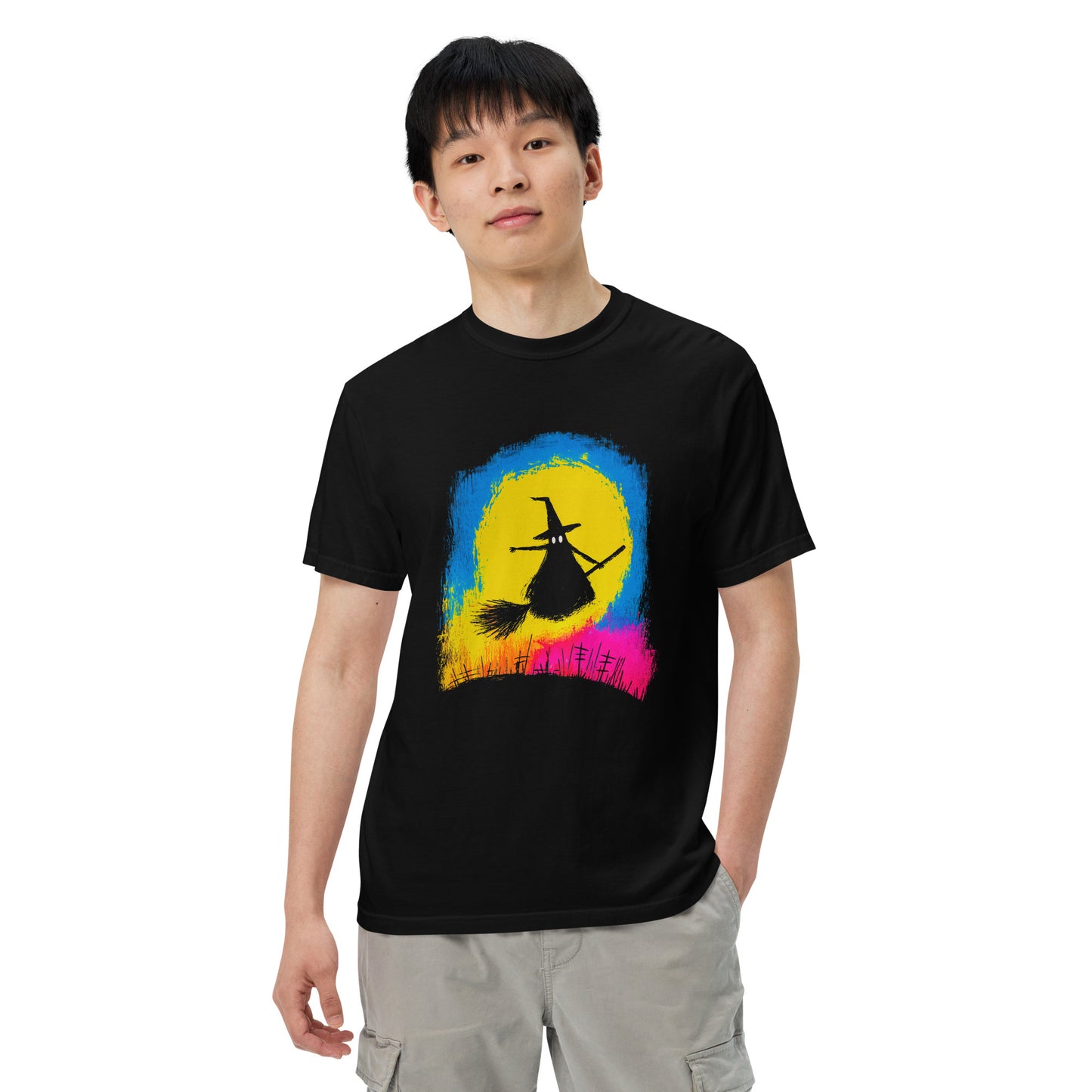 Halloween-Kollektion 2024 - No. 39 - Schweres textilgefärbtes Unisex-T-Shirt - in 3 Farben
