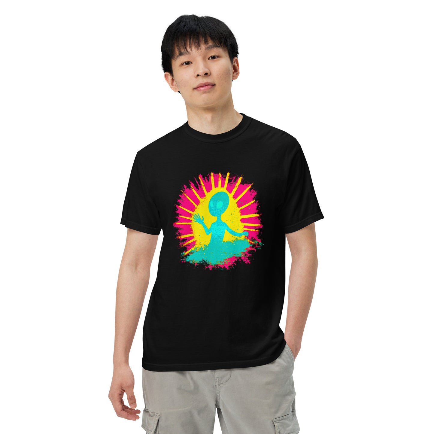 NEON Halloween-Kollektion 2024 - No. 12 - Schweres textilgefärbtes Unisex-T-Shirt - in 6 Farben