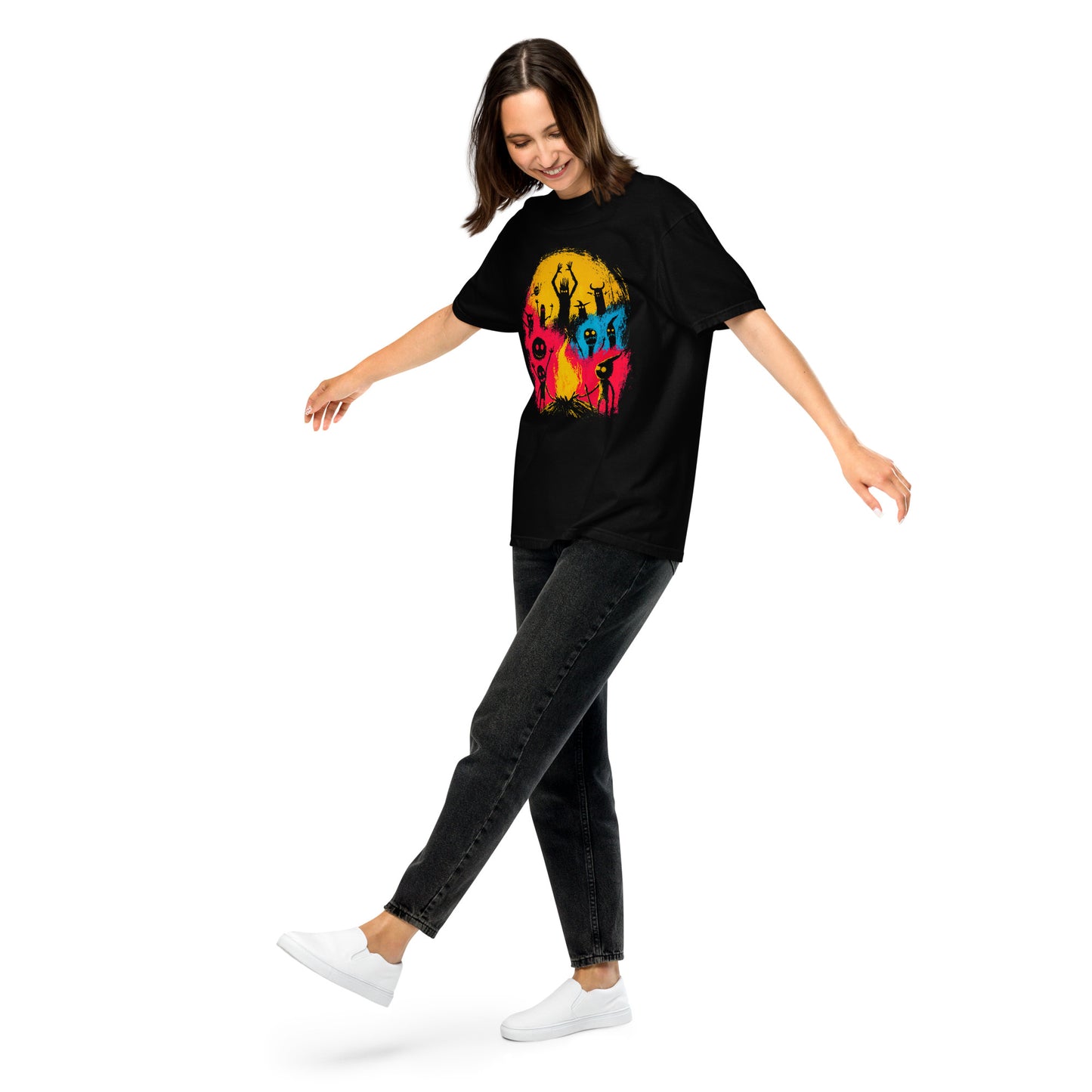 Halloween-Kollektion 2024 - No. 01 - Schweres textilgefärbtes Unisex-T-Shirt - in 3 Farben
