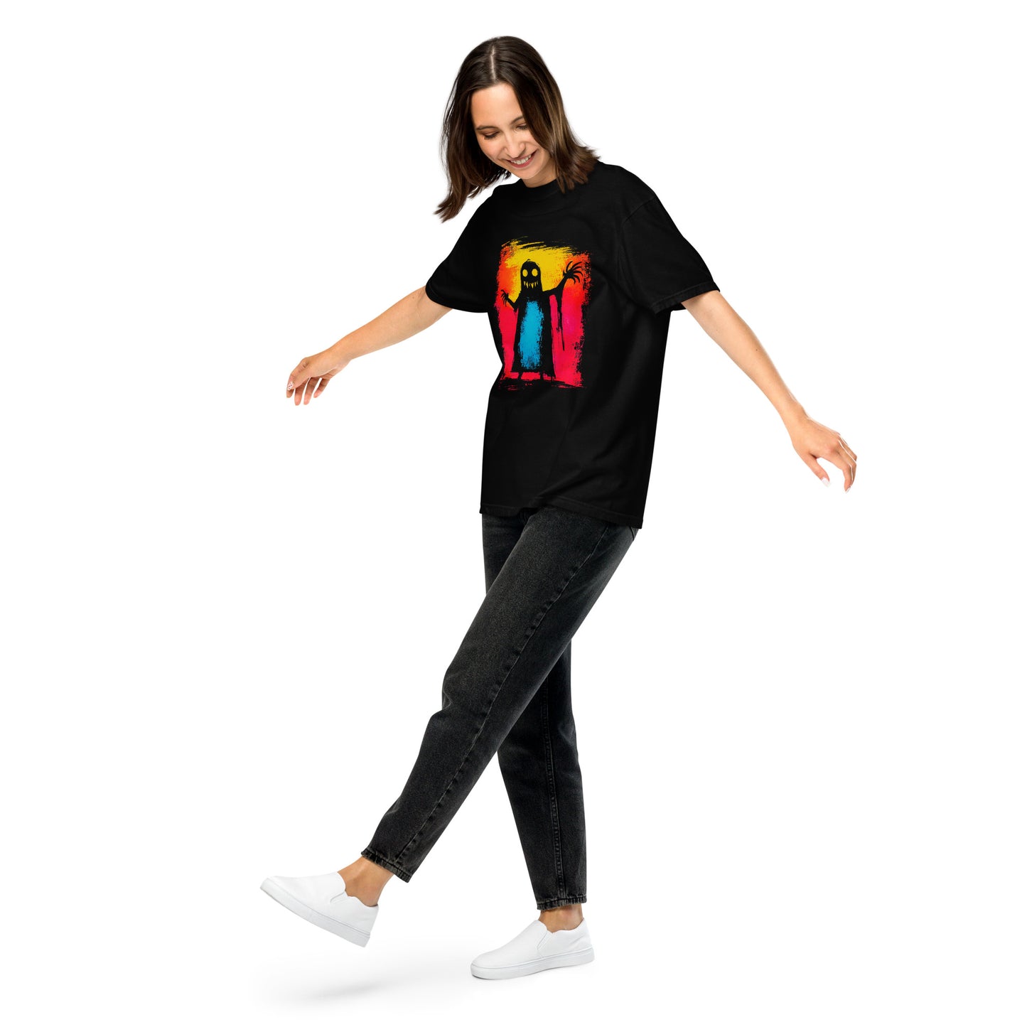 Halloween-Kollektion 2024 - No. 10 - Schweres textilgefärbtes Unisex-T-Shirt - in 3 Farben