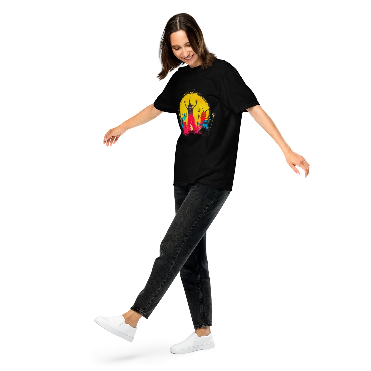 Halloween-Kollektion 2024 - No. 15 - Schweres textilgefärbtes Unisex-T-Shirt - in 3 Farben