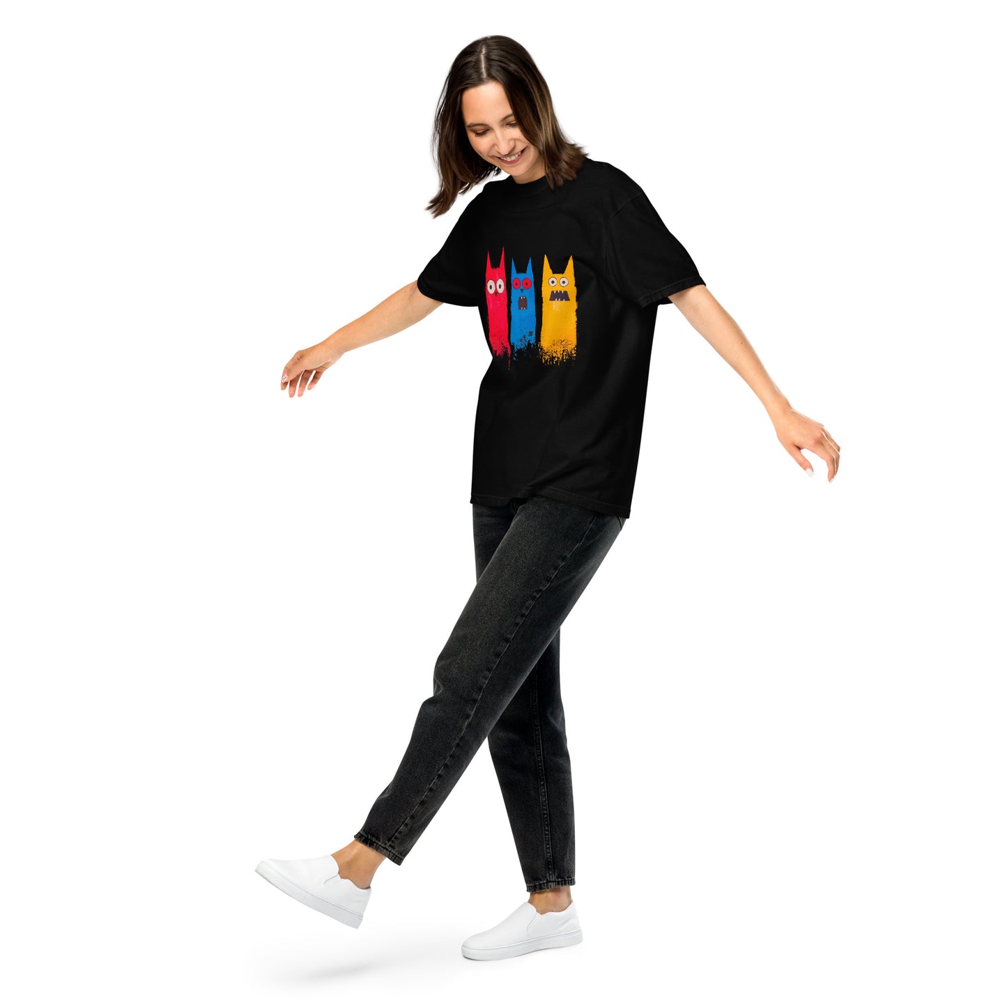 Halloween-Kollektion 2024 - No. 16 - Schweres textilgefärbtes Unisex-T-Shirt - in 3 Farben