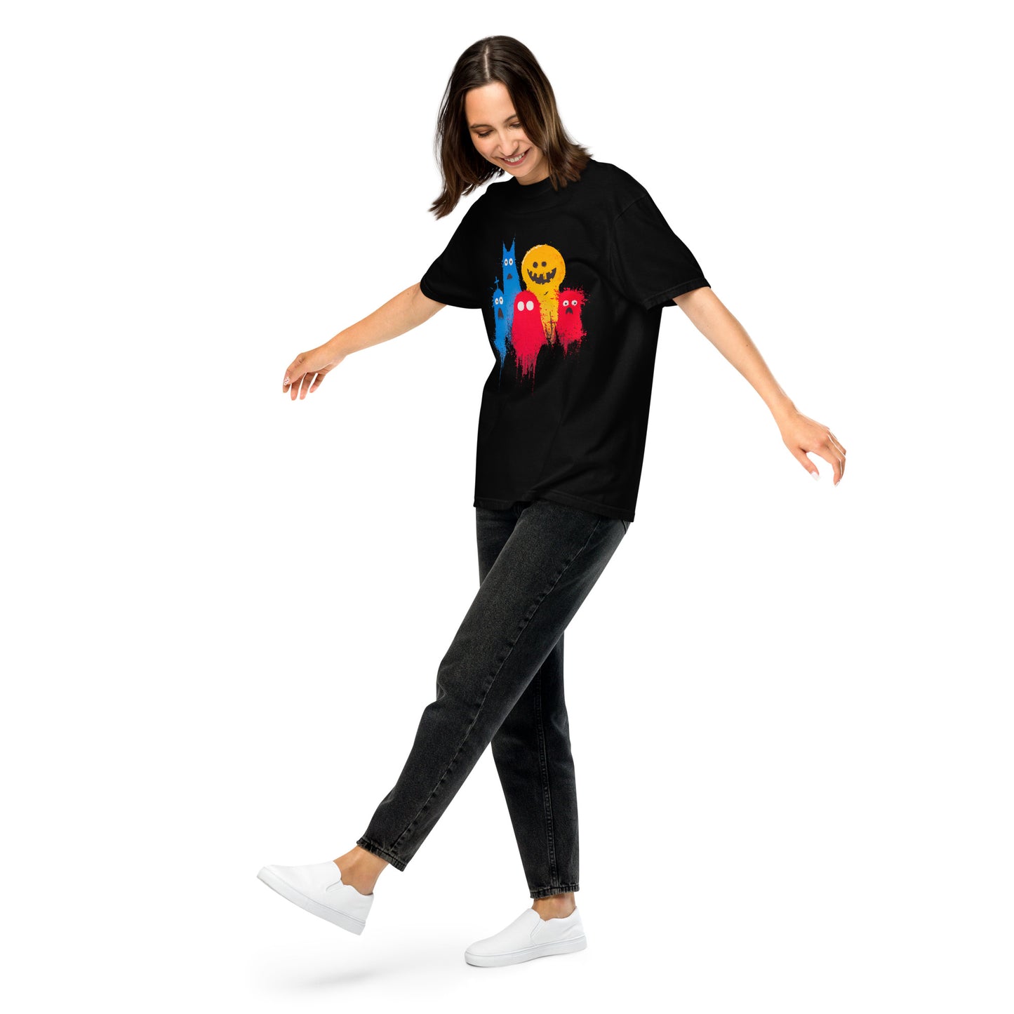 Halloween-Kollektion 2024 - No. 18 - Schweres textilgefärbtes Unisex-T-Shirt - in 3 Farben