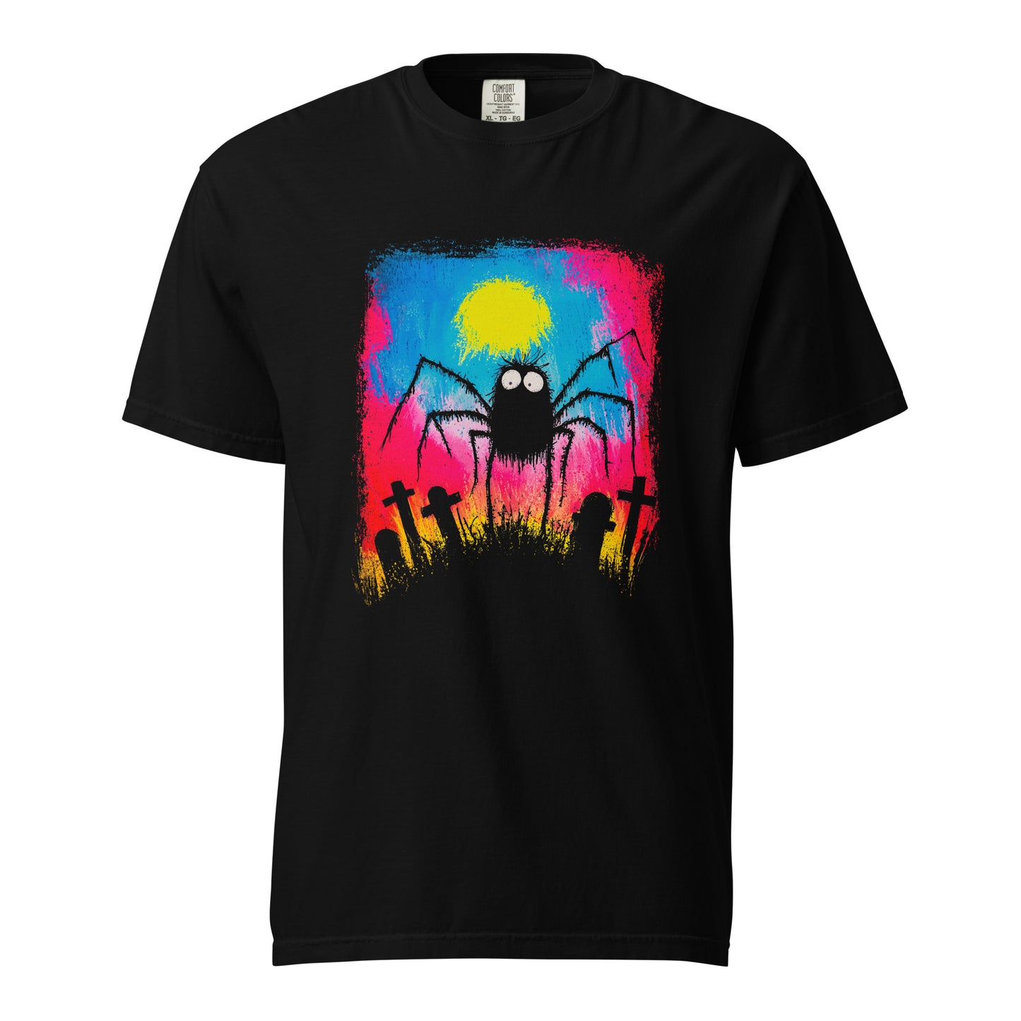 Halloween-Kollektion 2024 - No. 28 - Schweres textilgefärbtes Unisex-T-Shirt - in 3 Farben
