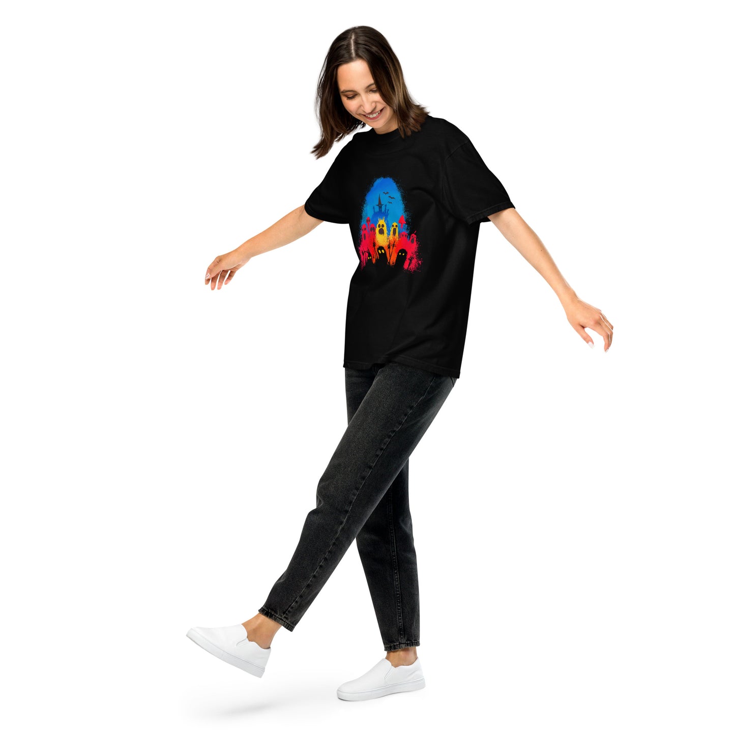 Halloween-Kollektion 2024 - No. 29 - Schweres textilgefärbtes Unisex-T-Shirt - in 3 Farben
