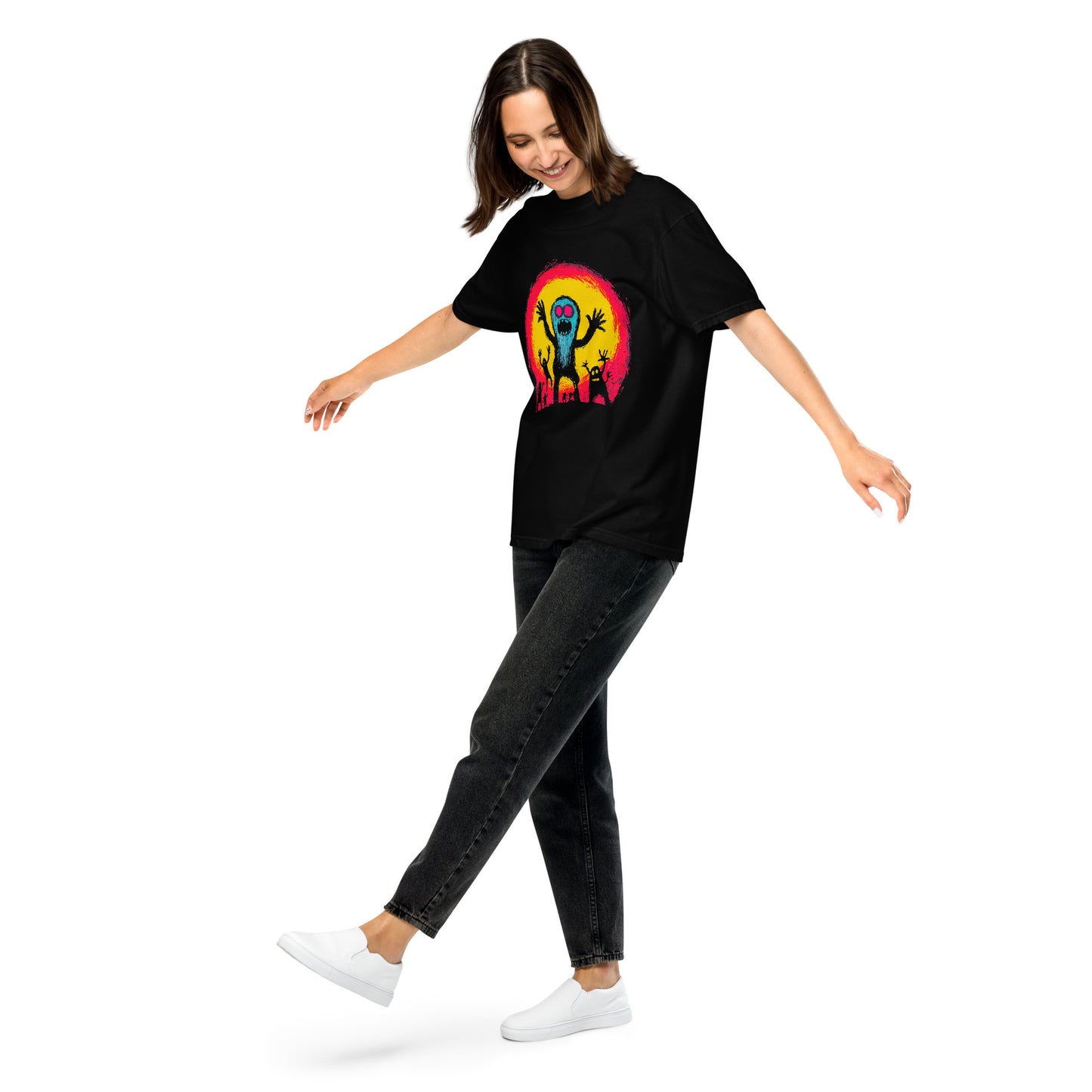 Halloween-Kollektion 2024 - No. 33 - Schweres textilgefärbtes Unisex-T-Shirt - in 3 Farben