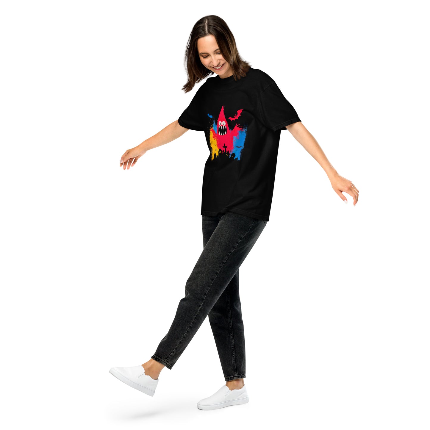 Halloween-Kollektion 2024 - No. 42 - Schweres textilgefärbtes Unisex-T-Shirt - in 3 Farben