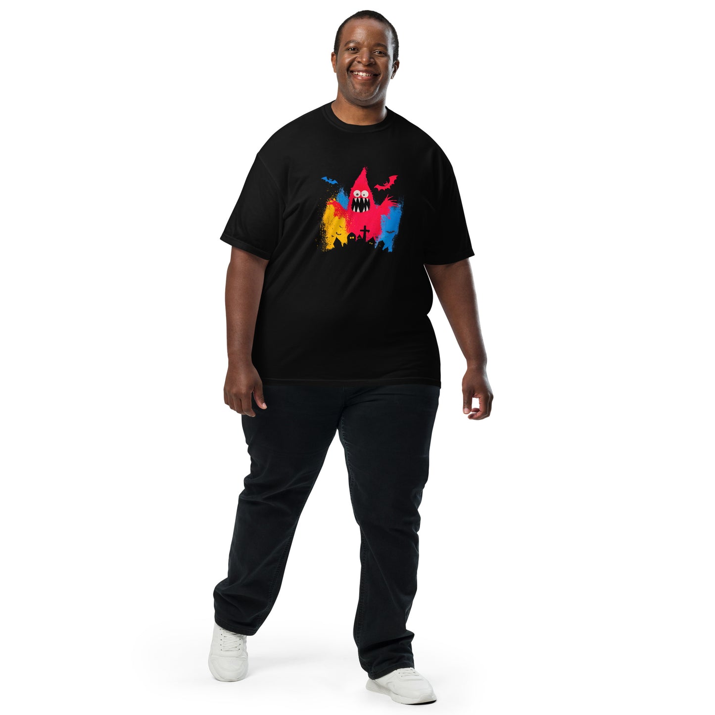 Halloween-Kollektion 2024 - No. 42 - Schweres textilgefärbtes Unisex-T-Shirt - in 3 Farben