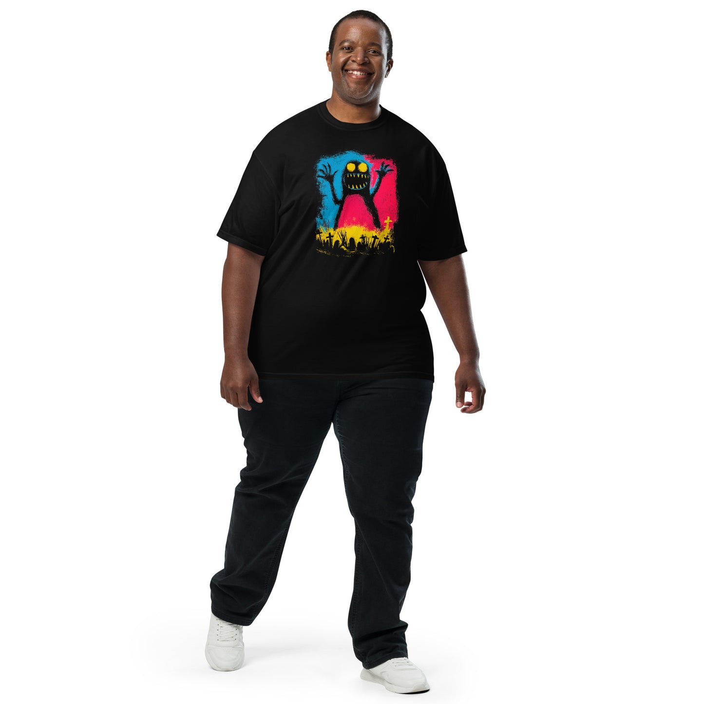 Halloween-Kollektion 2024 - No. 02 - Schweres textilgefärbtes Unisex-T-Shirt - in 3 Farben