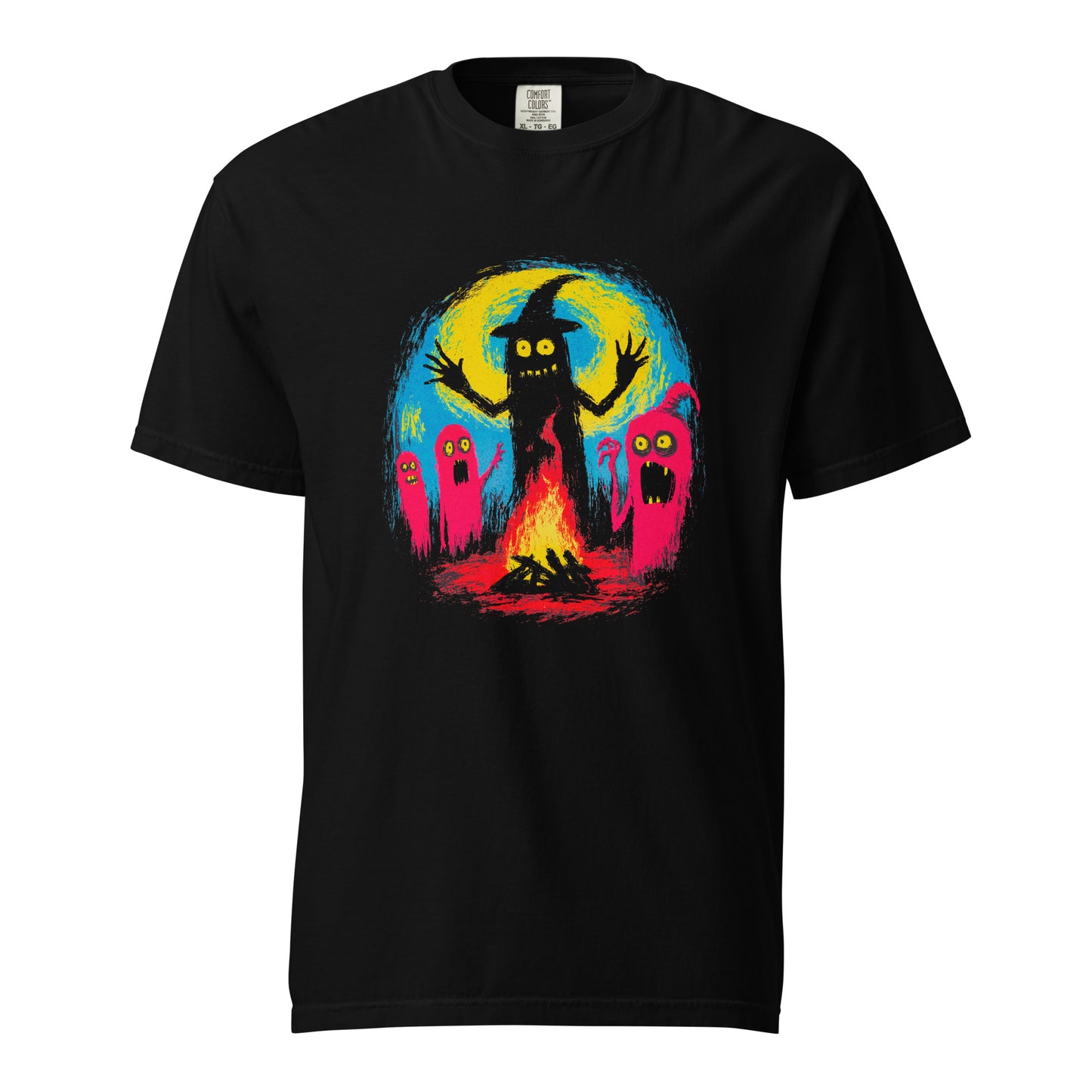 Halloween-Kollektion 2024 - No. 03 - Schweres textilgefärbtes Unisex-T-Shirt - in 3 Farben