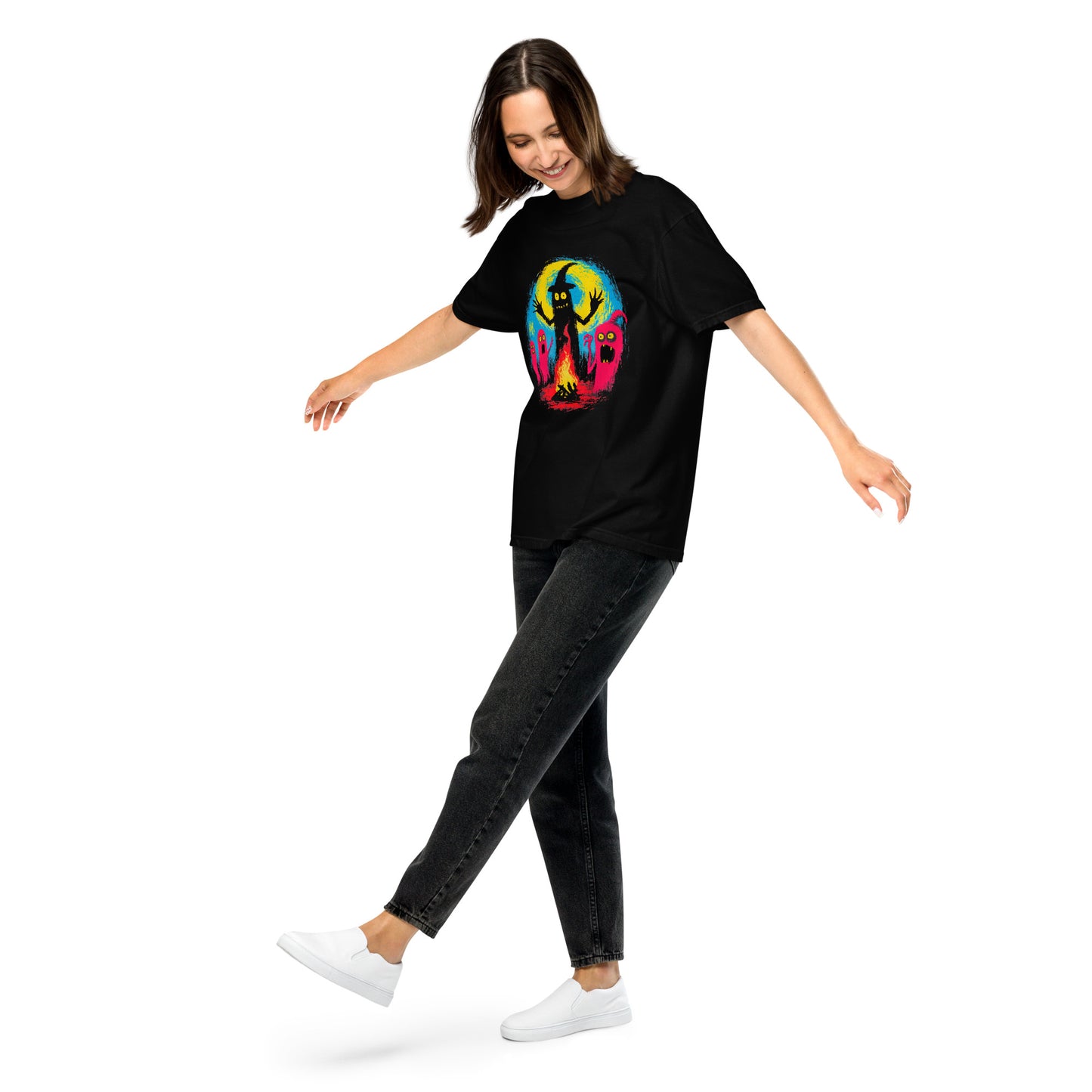 Halloween-Kollektion 2024 - No. 03 - Schweres textilgefärbtes Unisex-T-Shirt - in 3 Farben