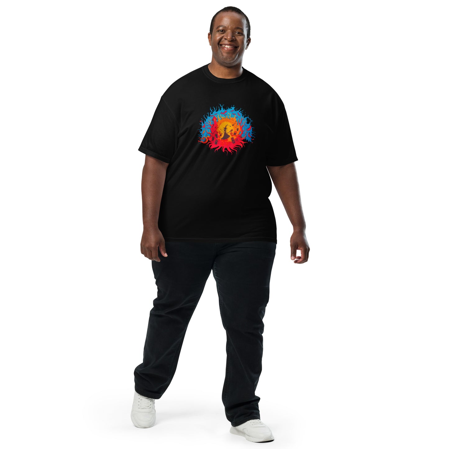 Halloween-Kollektion 2024 - No. B 5 - Schweres textilgefärbtes Unisex-T-Shirt - in 6 Farben