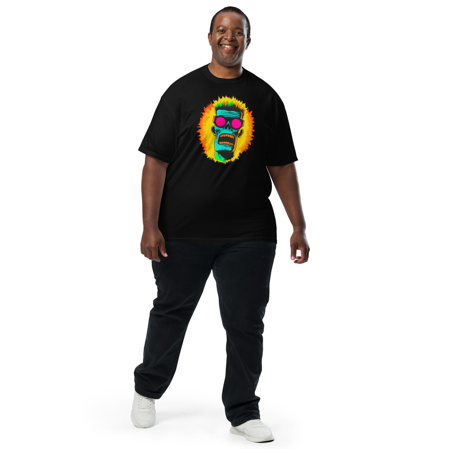 NEON Halloween-Kollektion 2024 - No. 03 - Schweres textilgefärbtes Unisex-T-Shirt - in 6 Farben