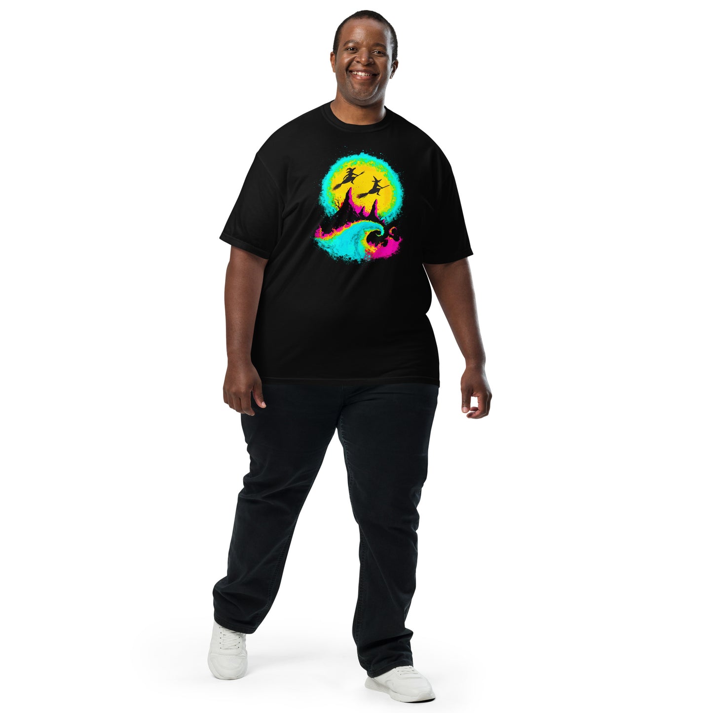 NEON Halloween-Kollektion 2024 - No. 04 - Schweres textilgefärbtes Unisex-T-Shirt - in 6 Farben