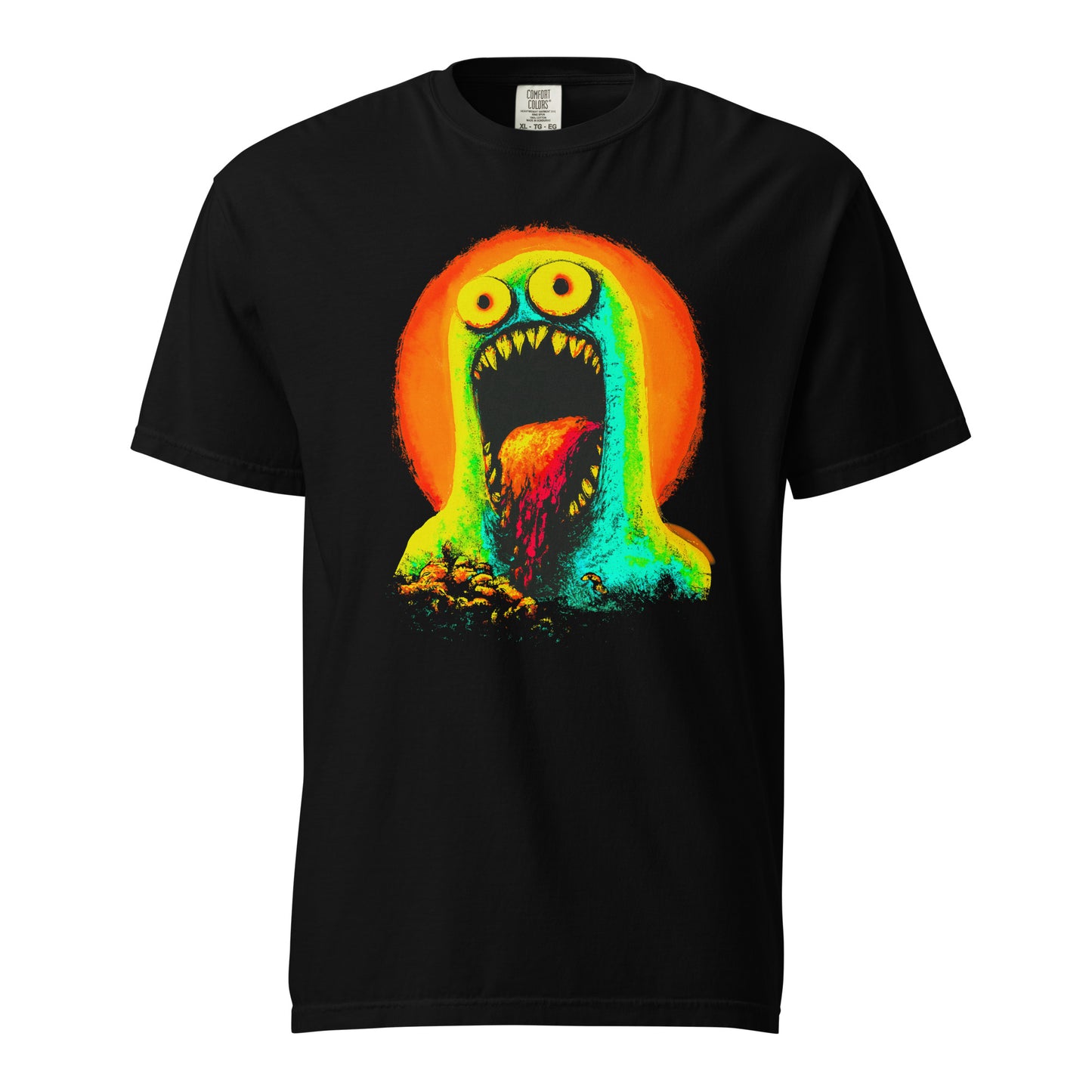 NEON Halloween-Kollektion 2024 - No. 06 - Schweres textilgefärbtes Unisex-T-Shirt - in 6 Farben