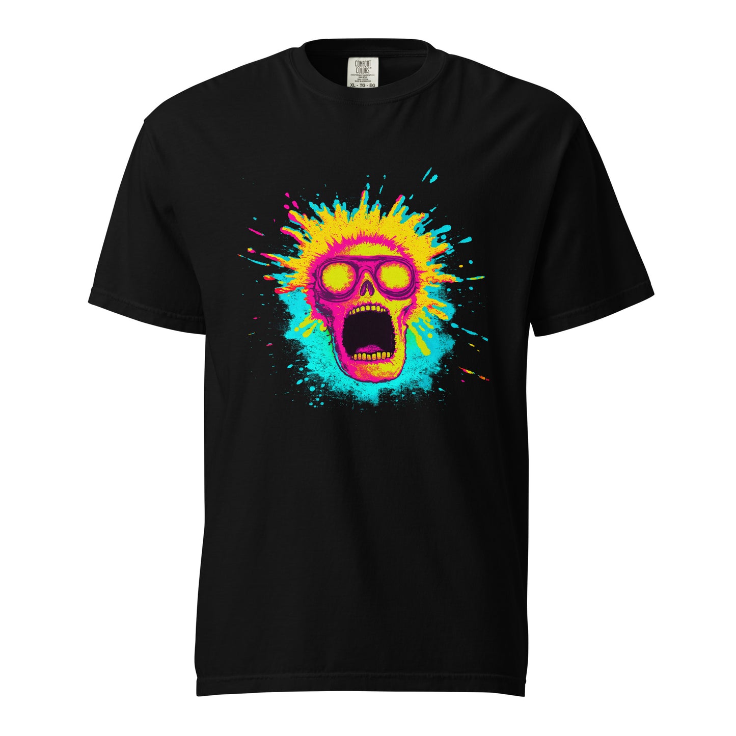 NEON Halloween-Kollektion 2024 - No. 08 - Schweres textilgefärbtes Unisex-T-Shirt - in 5 Farben