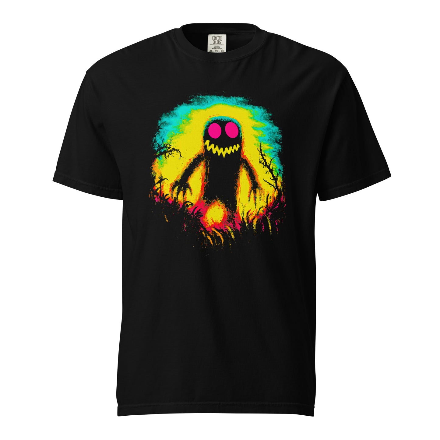 NEON Halloween-Kollektion 2024 - No. 10 - Schweres textilgefärbtes Unisex-T-Shirt - in 4 Farben