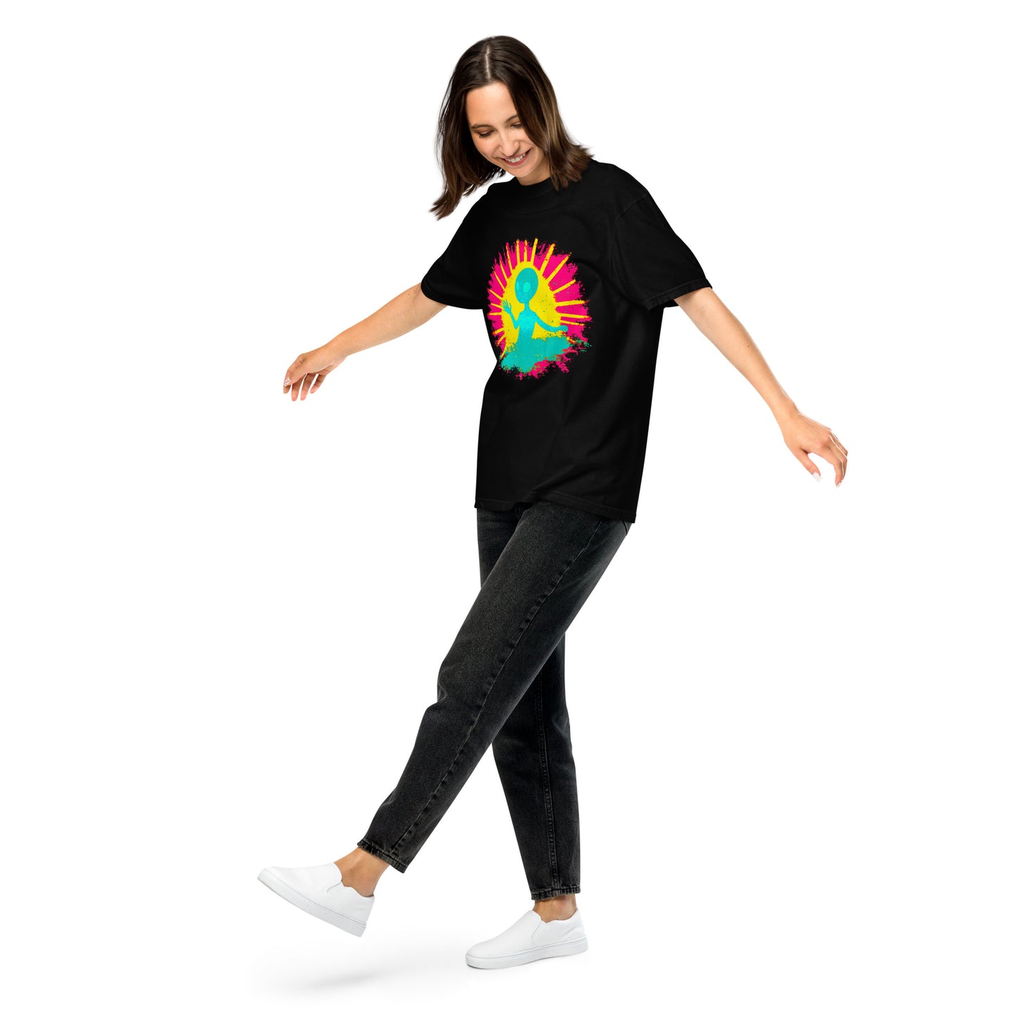 NEON Halloween-Kollektion 2024 - No. 12 - Schweres textilgefärbtes Unisex-T-Shirt - in 6 Farben