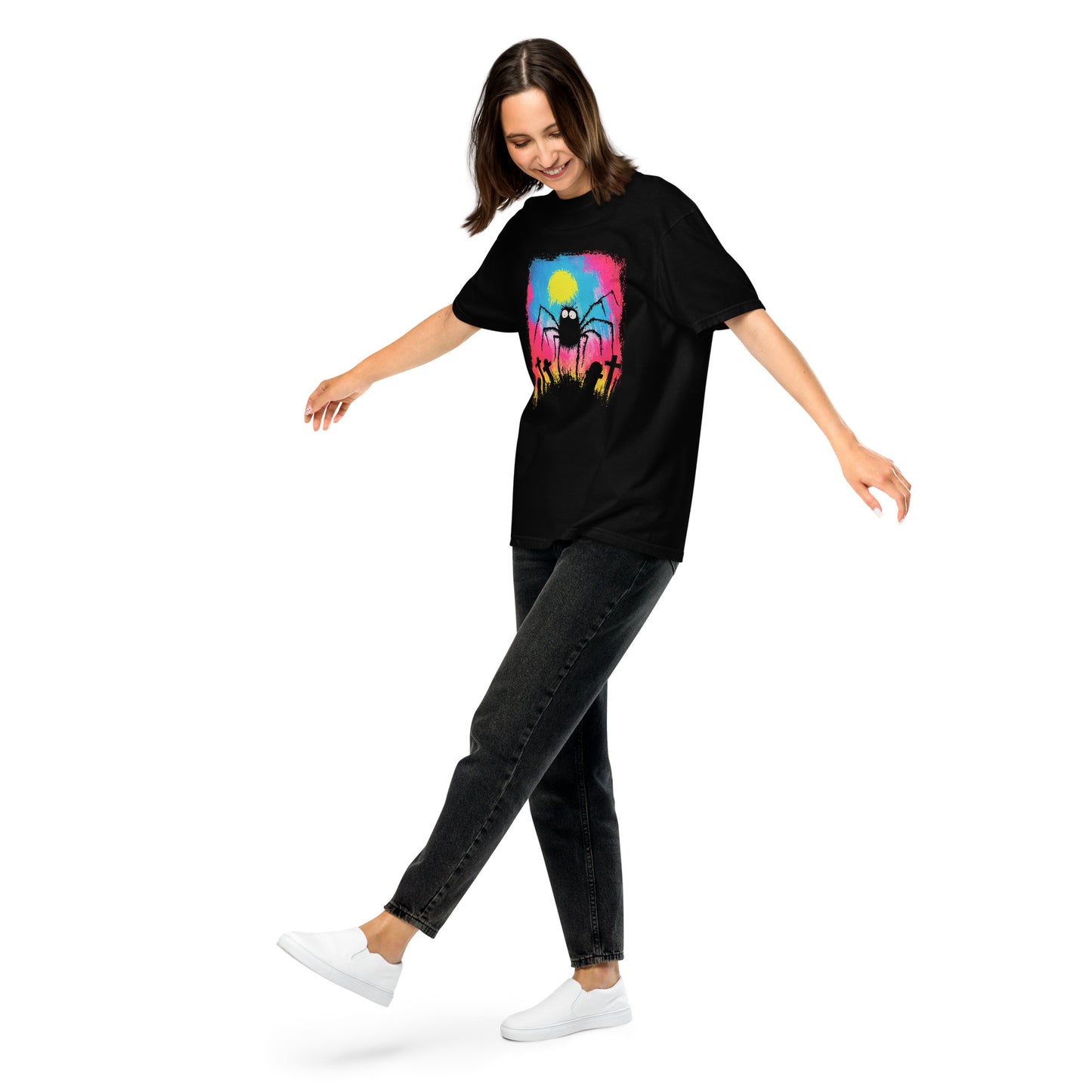Halloween-Kollektion 2024 - No. 37 - Schweres textilgefärbtes Unisex-T-Shirt - in 3 Farben