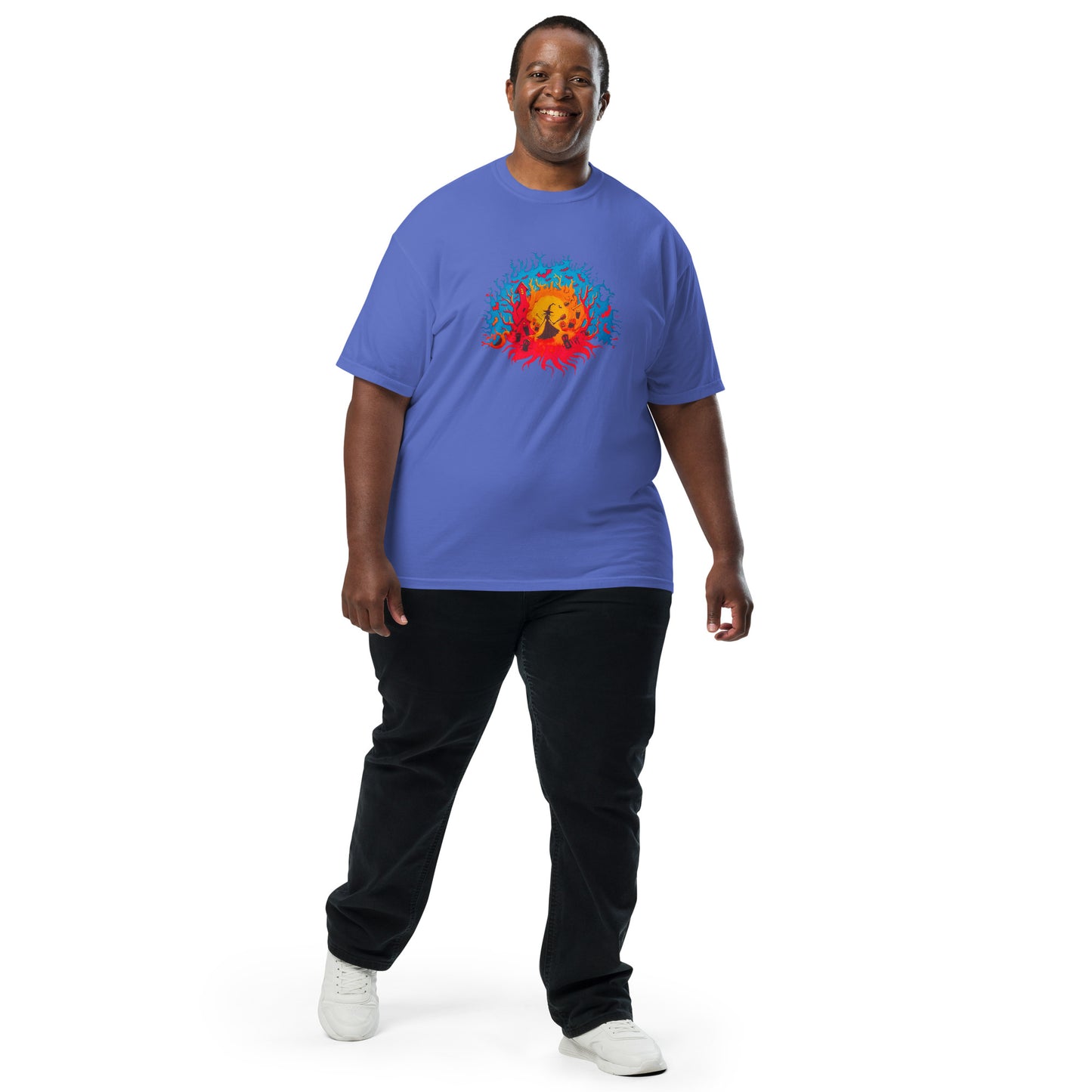 Halloween-Kollektion 2024 - No. B 5 - Schweres textilgefärbtes Unisex-T-Shirt - in 6 Farben