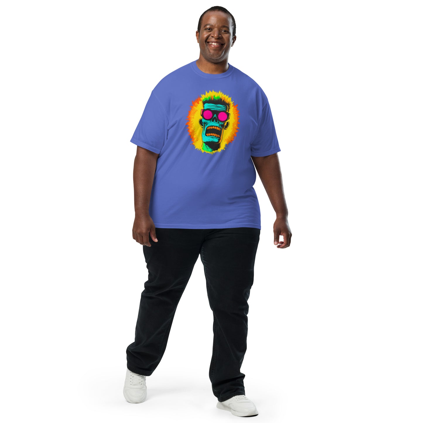 NEON Halloween-Kollektion 2024 - No. 03 - Schweres textilgefärbtes Unisex-T-Shirt - in 6 Farben