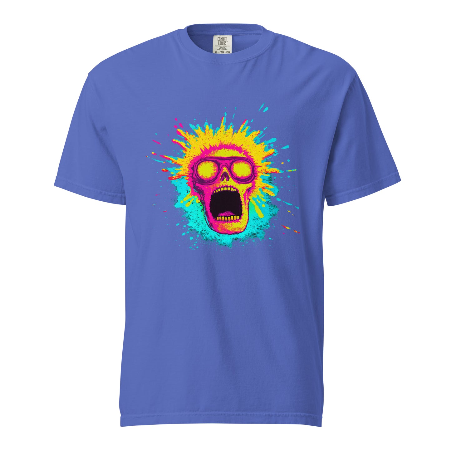 NEON Halloween-Kollektion 2024 - No. 08 - Schweres textilgefärbtes Unisex-T-Shirt - in 5 Farben