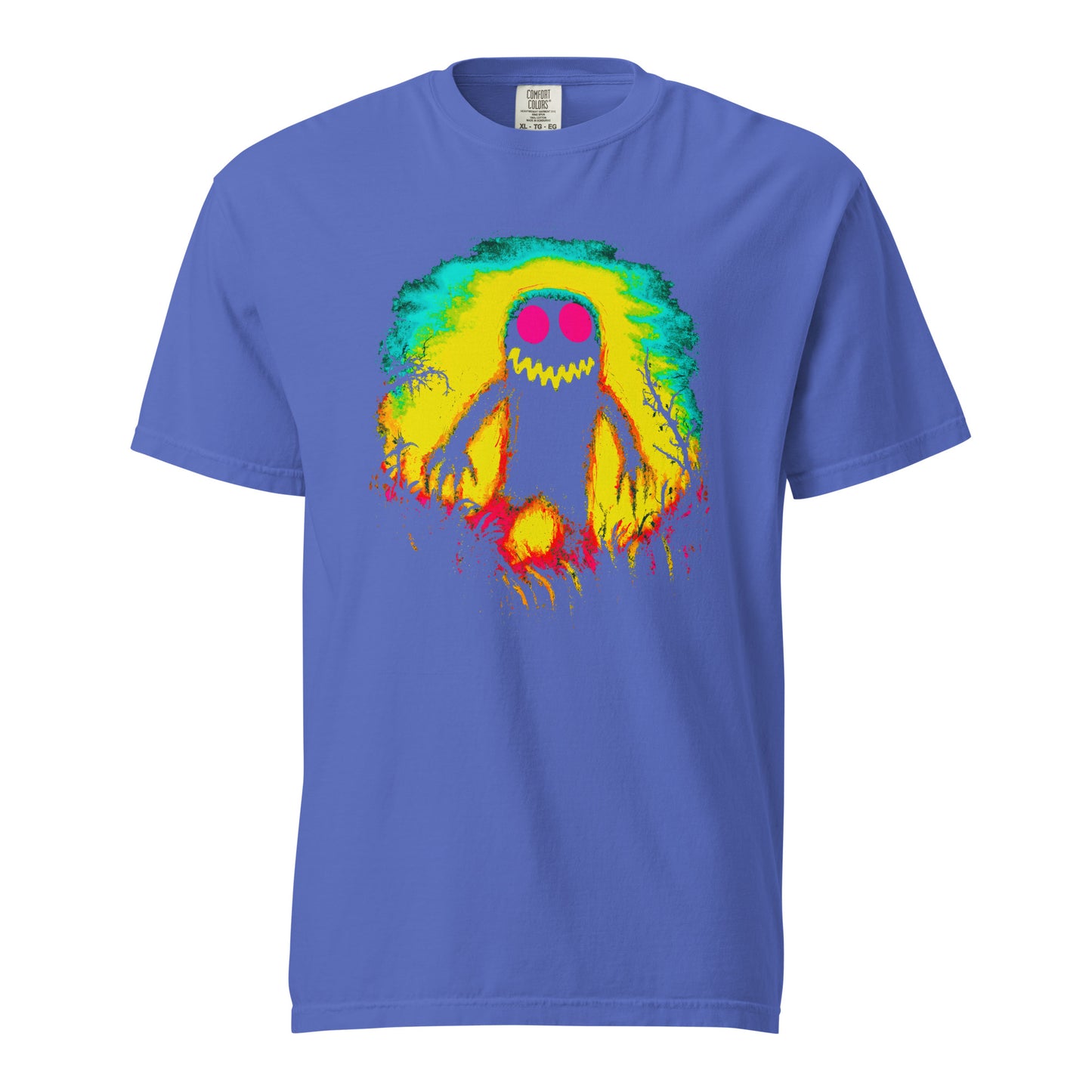 NEON Halloween-Kollektion 2024 - No. 10 - Schweres textilgefärbtes Unisex-T-Shirt - in 4 Farben