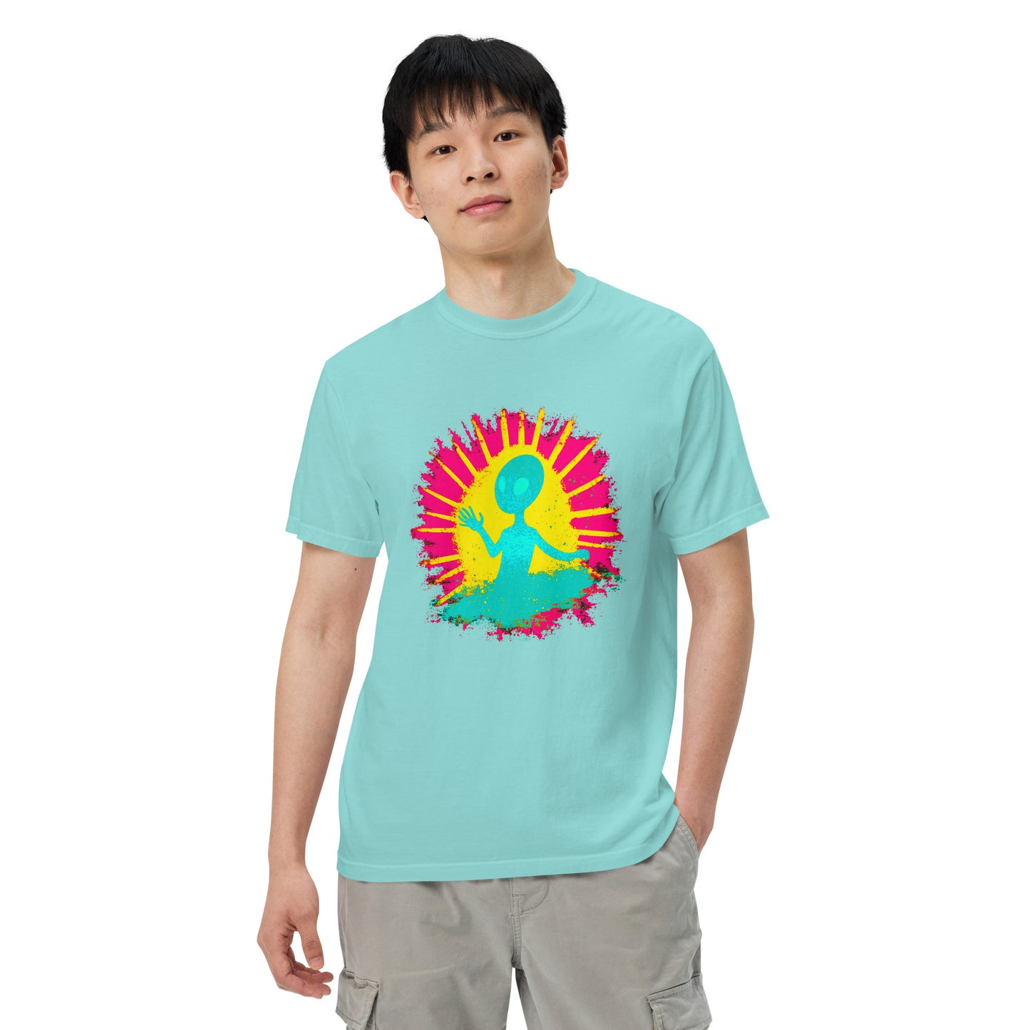 NEON Halloween-Kollektion 2024 - No. 12 - Schweres textilgefärbtes Unisex-T-Shirt - in 6 Farben