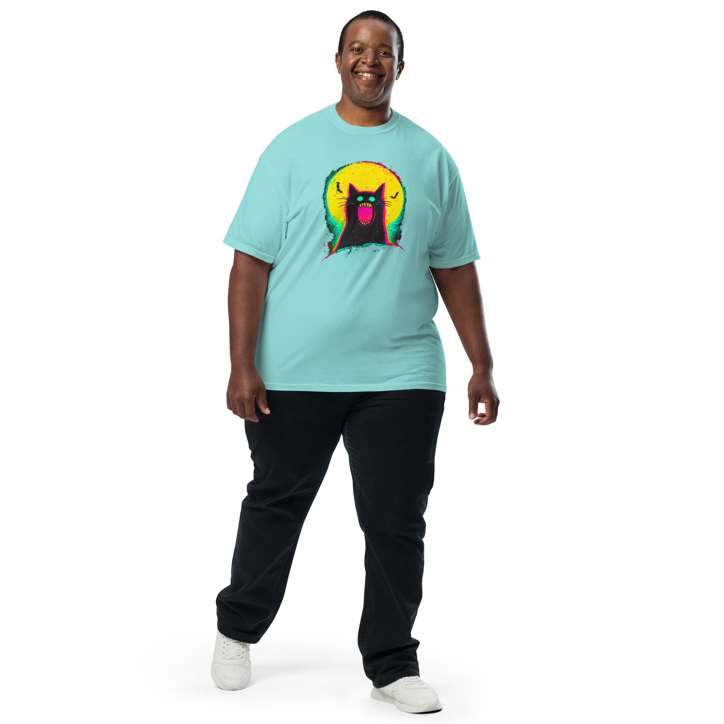 NEON Halloween-Kollektion 2024 - No. 09 - Schweres textilgefärbtes Unisex-T-Shirt - in 6 Farben