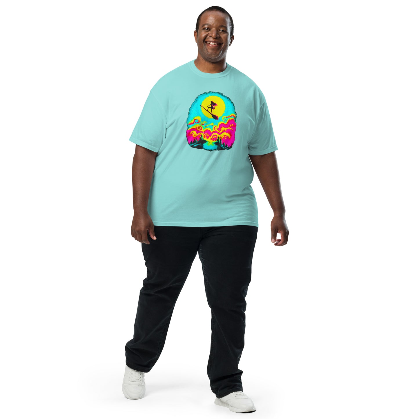 NEON Halloween-Kollektion 2024 - No. 11 - Schweres textilgefärbtes Unisex-T-Shirt - in 6 Farben