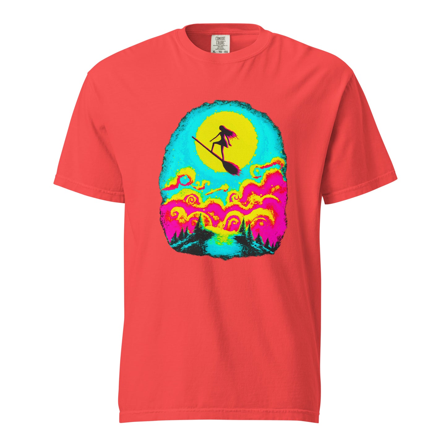 NEON Halloween-Kollektion 2024 - No. 11 - Schweres textilgefärbtes Unisex-T-Shirt - in 6 Farben