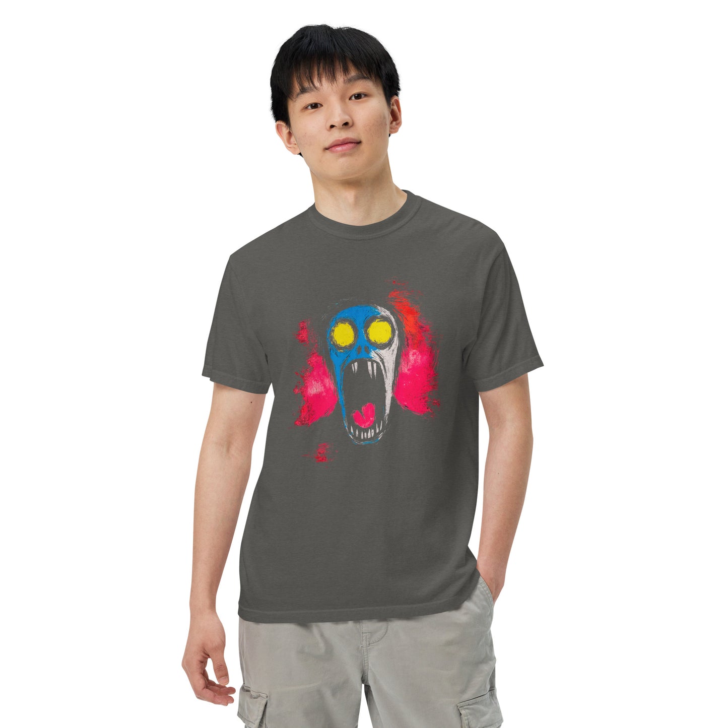 Halloween-Kollektion 2024 - No. 07 - Schweres textilgefärbtes Unisex-T-Shirt - in 3 Farben