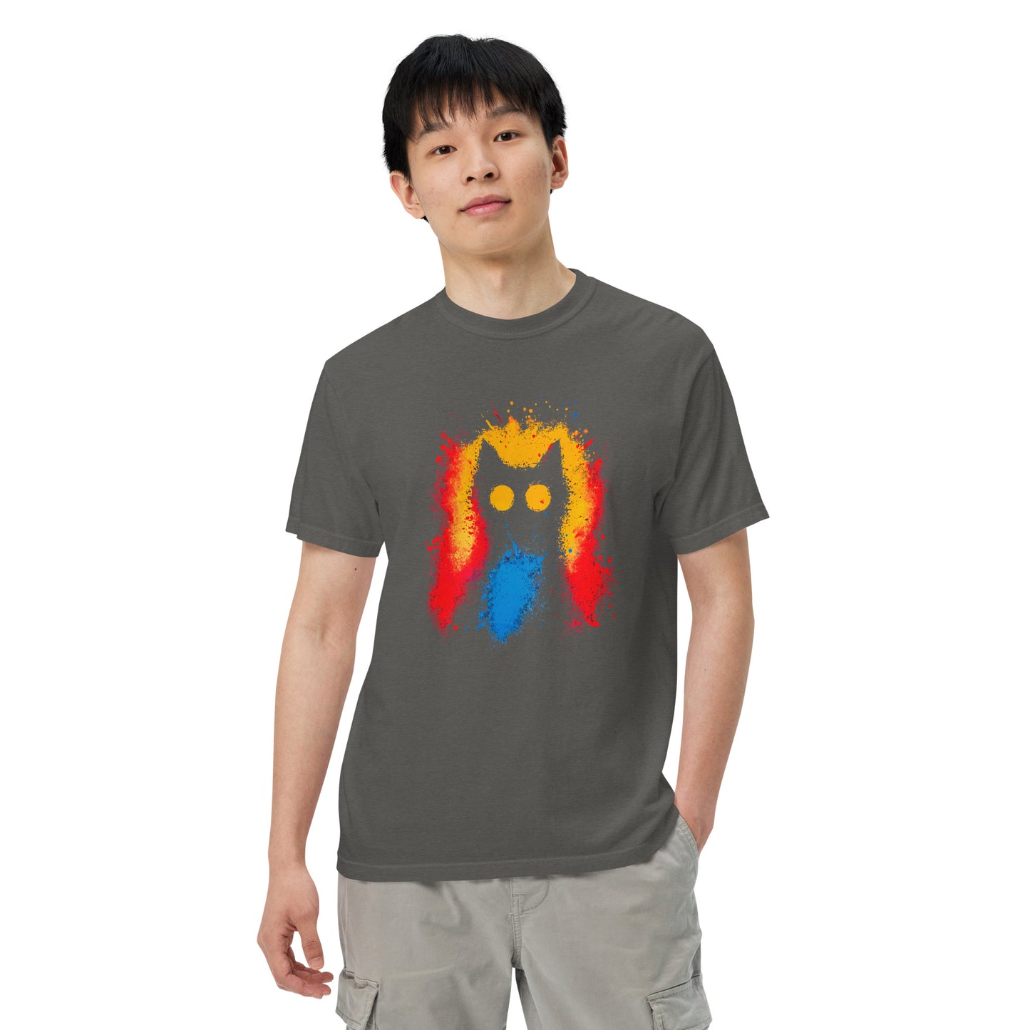 Halloween-Kollektion 2024 - No. 09 - Schweres textilgefärbtes Unisex-T-Shirt - in 3 Farben
