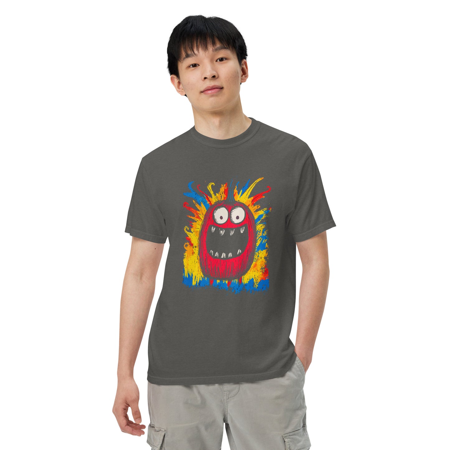 Halloween-Kollektion 2024 - No. 11 - Schweres textilgefärbtes Unisex-T-Shirt - in 3 Farben