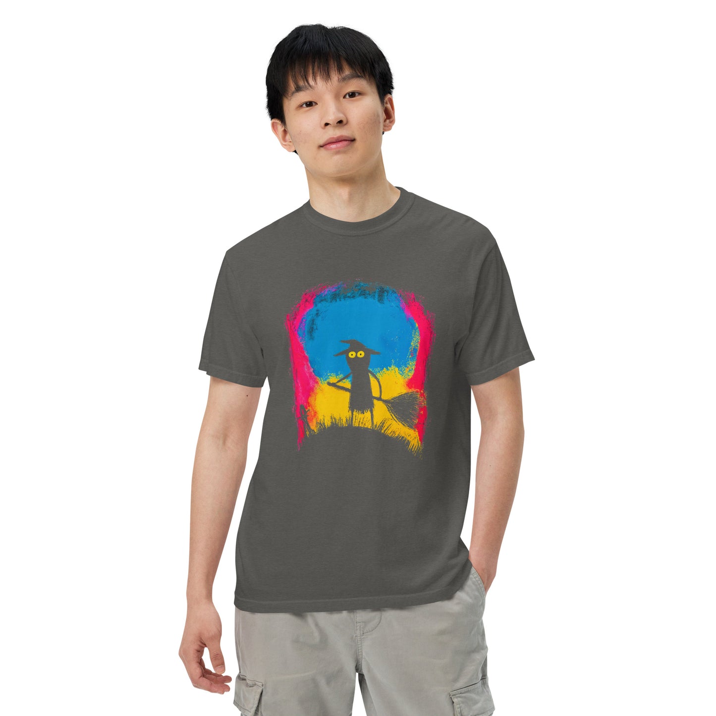 Halloween-Kollektion 2024 - No. 12 - Schweres textilgefärbtes Unisex-T-Shirt - in 3 Farben