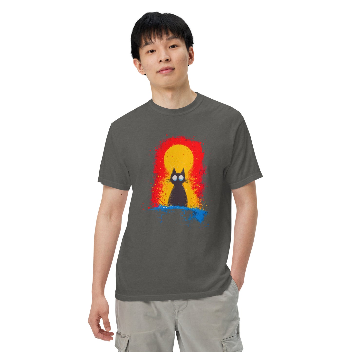 Halloween-Kollektion 2024 - No. 24 - Schweres textilgefärbtes Unisex-T-Shirt - in 3 Farben