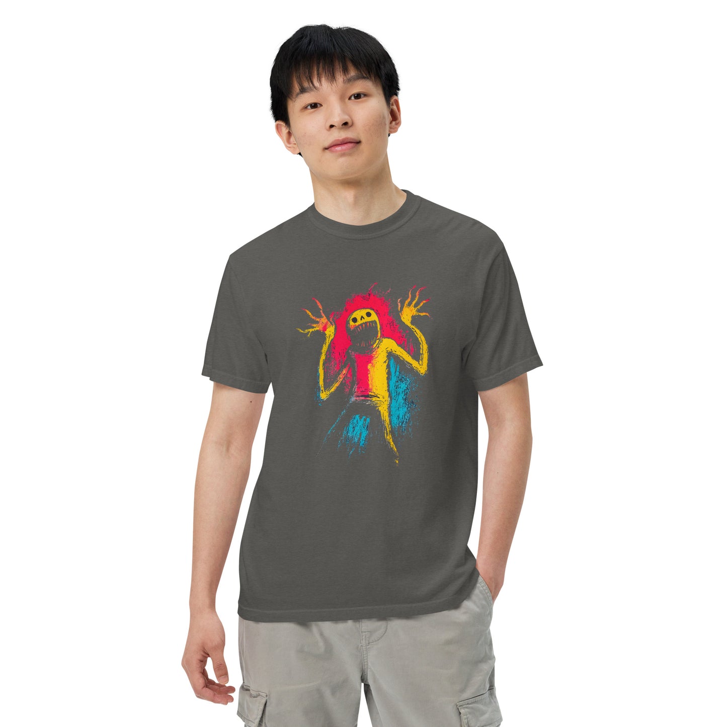 Halloween-Kollektion 2024 - No. 26 - Schweres textilgefärbtes Unisex-T-Shirt - in 3 Farben