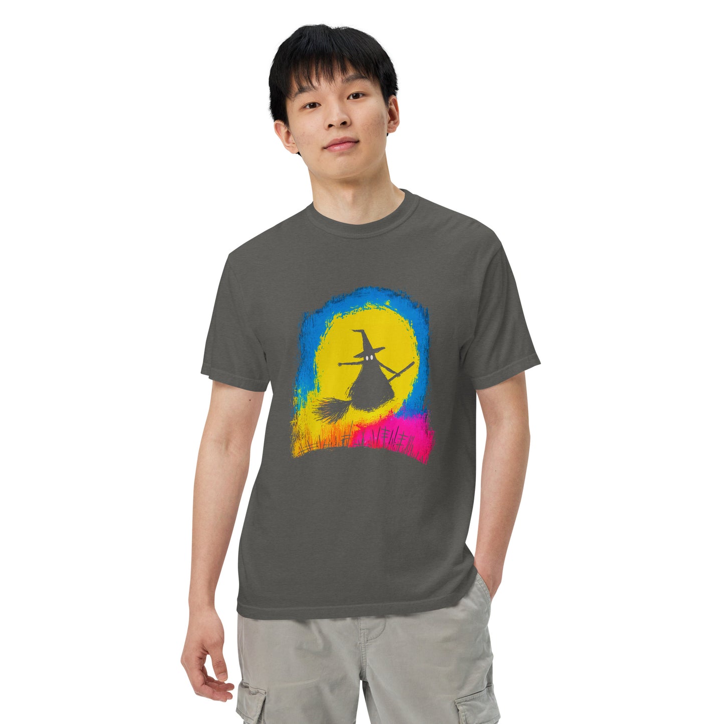 Halloween-Kollektion 2024 - No. 39 - Schweres textilgefärbtes Unisex-T-Shirt - in 3 Farben