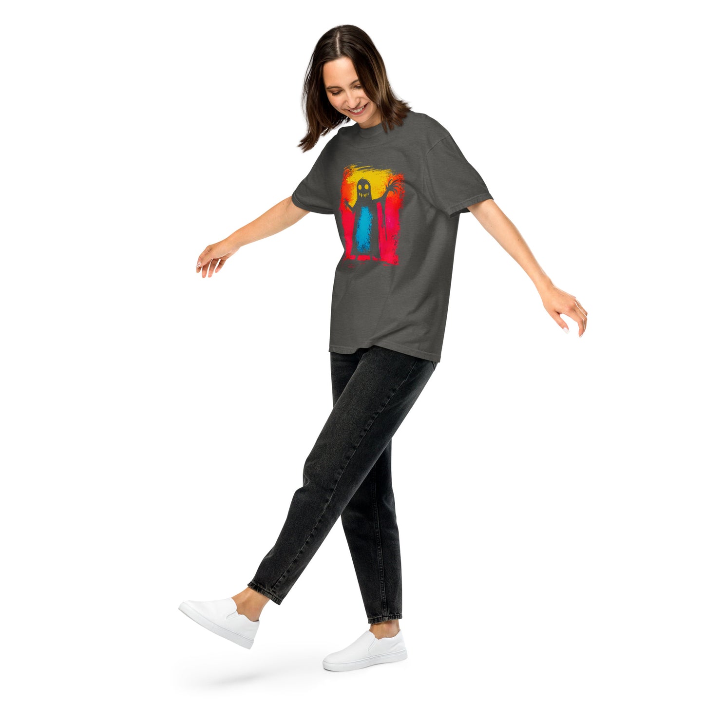 Halloween-Kollektion 2024 - No. 10 - Schweres textilgefärbtes Unisex-T-Shirt - in 3 Farben