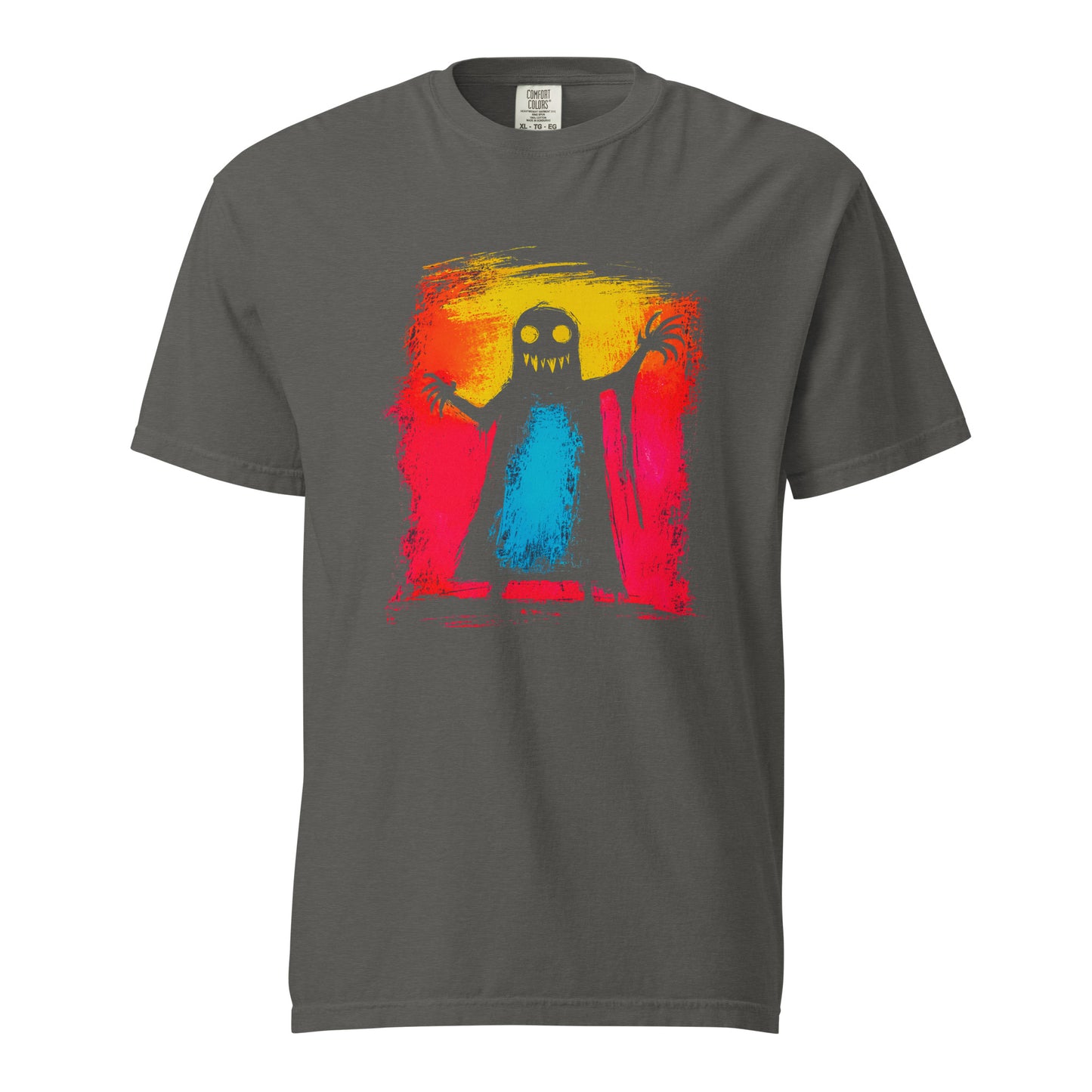 Halloween-Kollektion 2024 - No. 10 - Schweres textilgefärbtes Unisex-T-Shirt - in 3 Farben