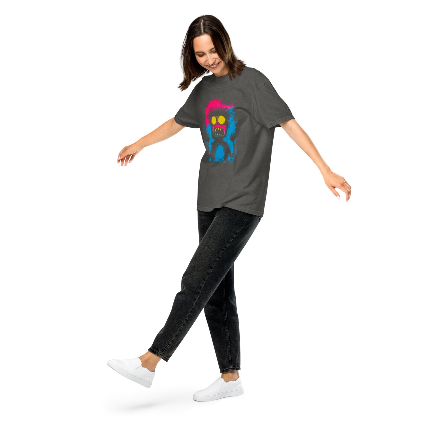 Halloween-Kollektion 2024 - No. 05 - Schweres textilgefärbtes Unisex-T-Shirt - in 3 Farben